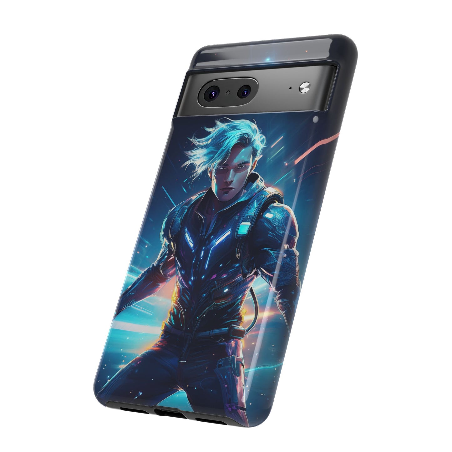 Futuristic Cyberpunk Male Cell Phone Case 024