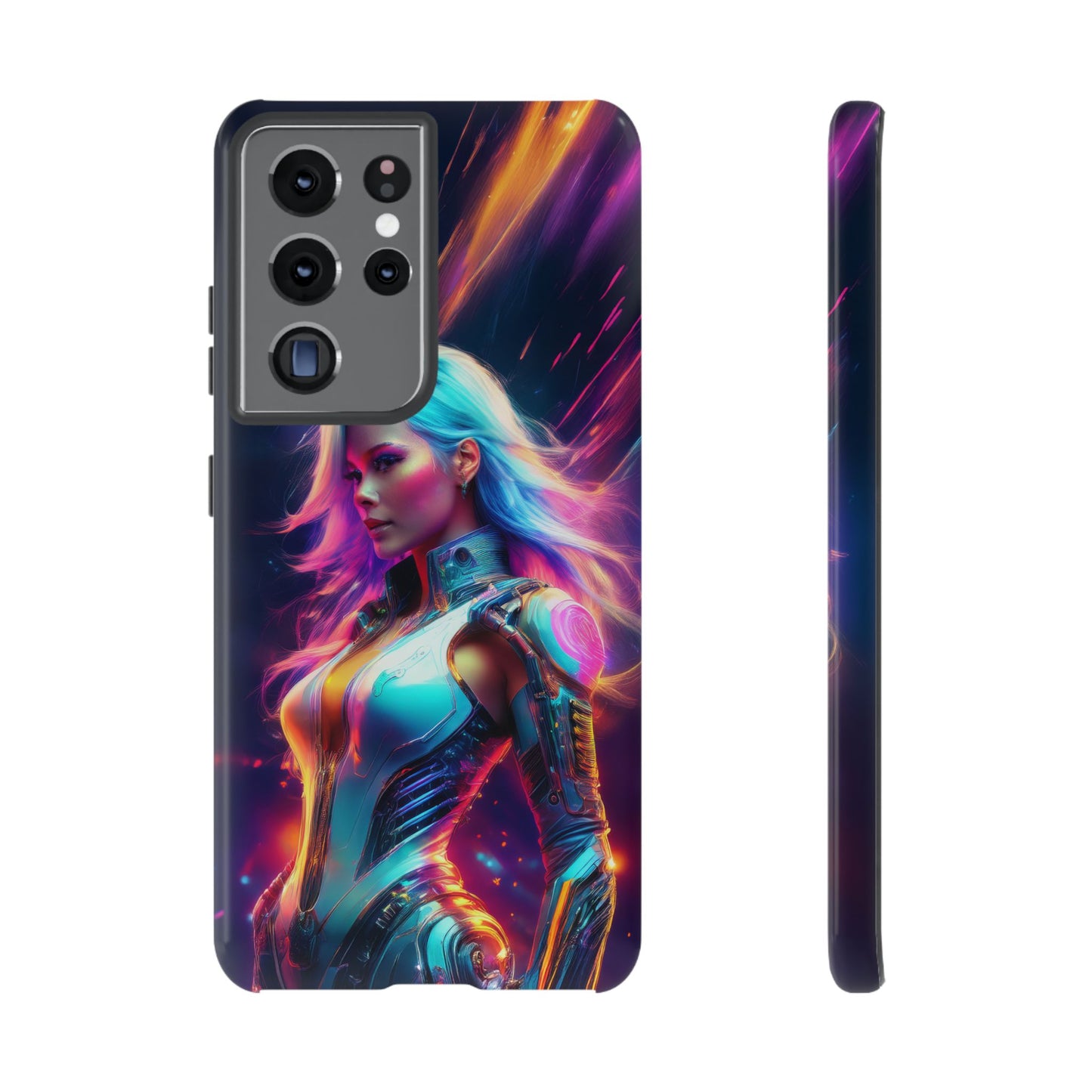 Futuristic Cyberpunk Female Cell Phone Case 012