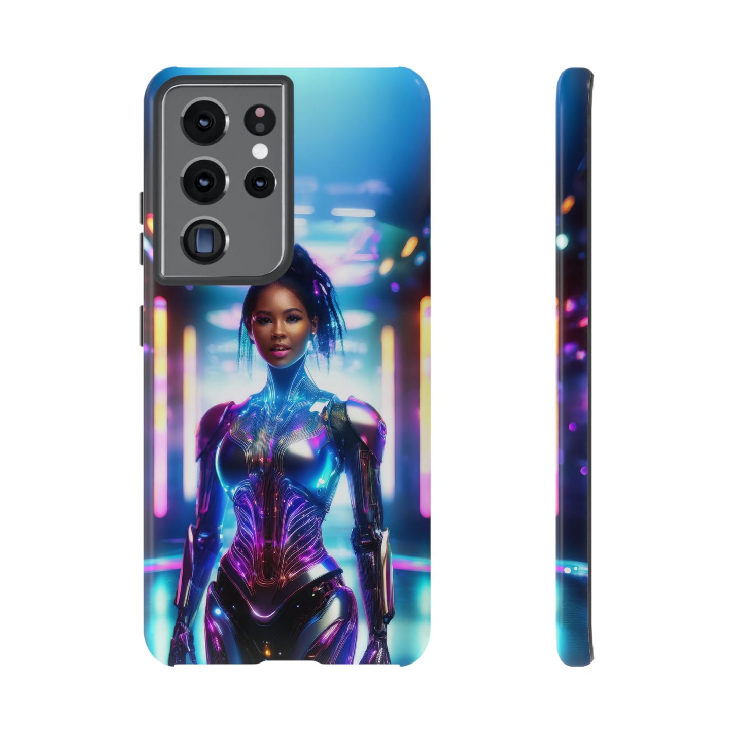 Futuristic Human Android Hybrid Cell Phone Case 009