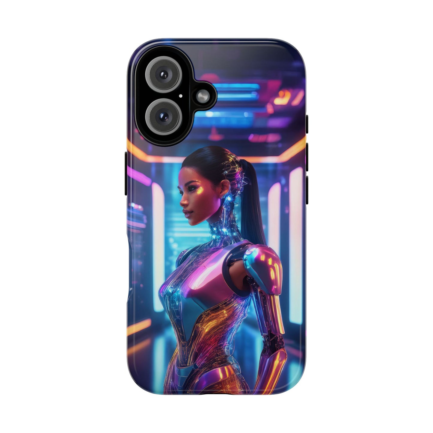 Futuristic Human Android Hybrid Cell Phone Case 016