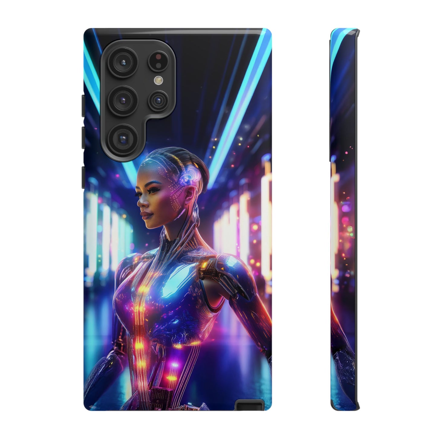 Futuristic Human Android Hybrid Cell Phone Case 010