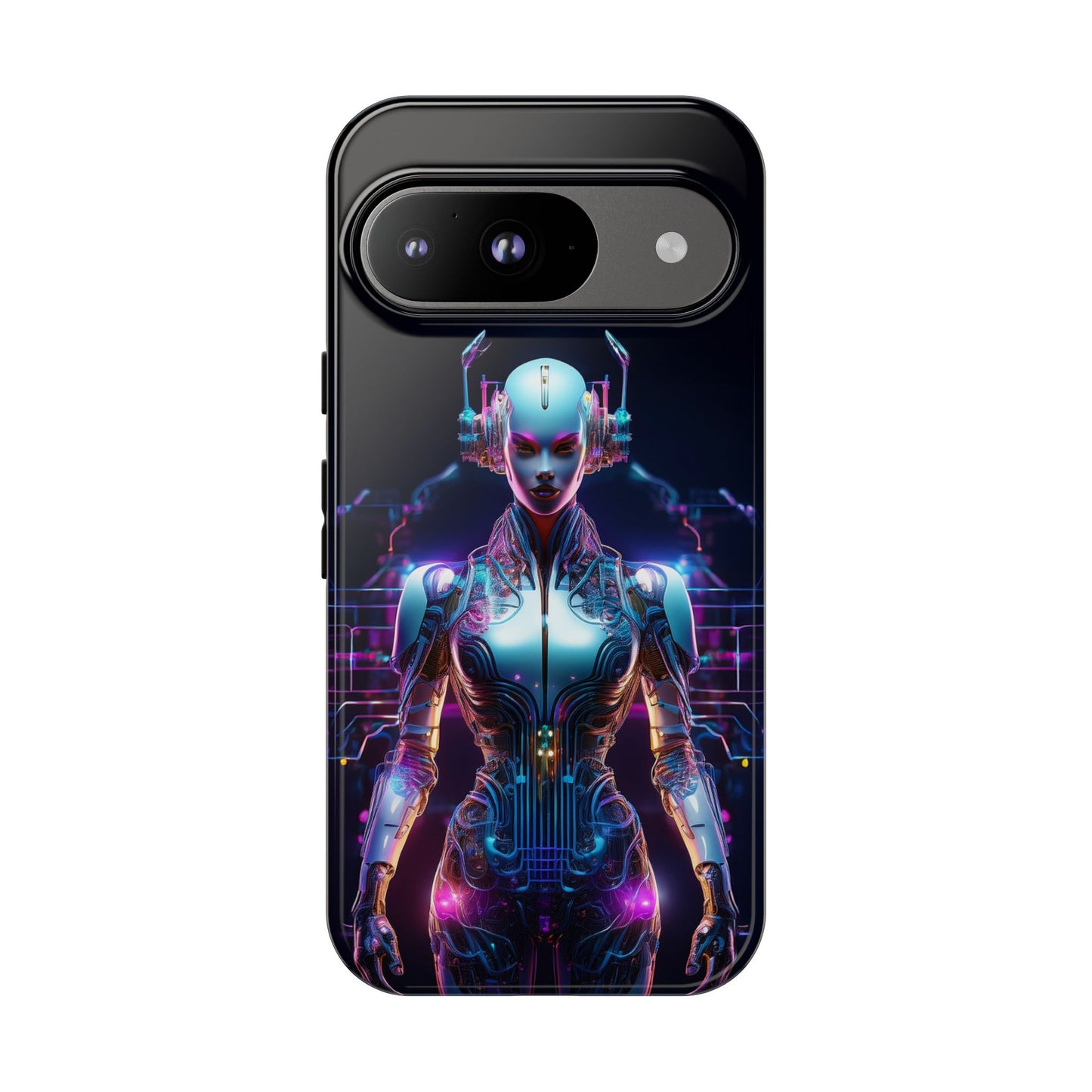 Futuristic Human Android Hybrid Cell Phone Case 001