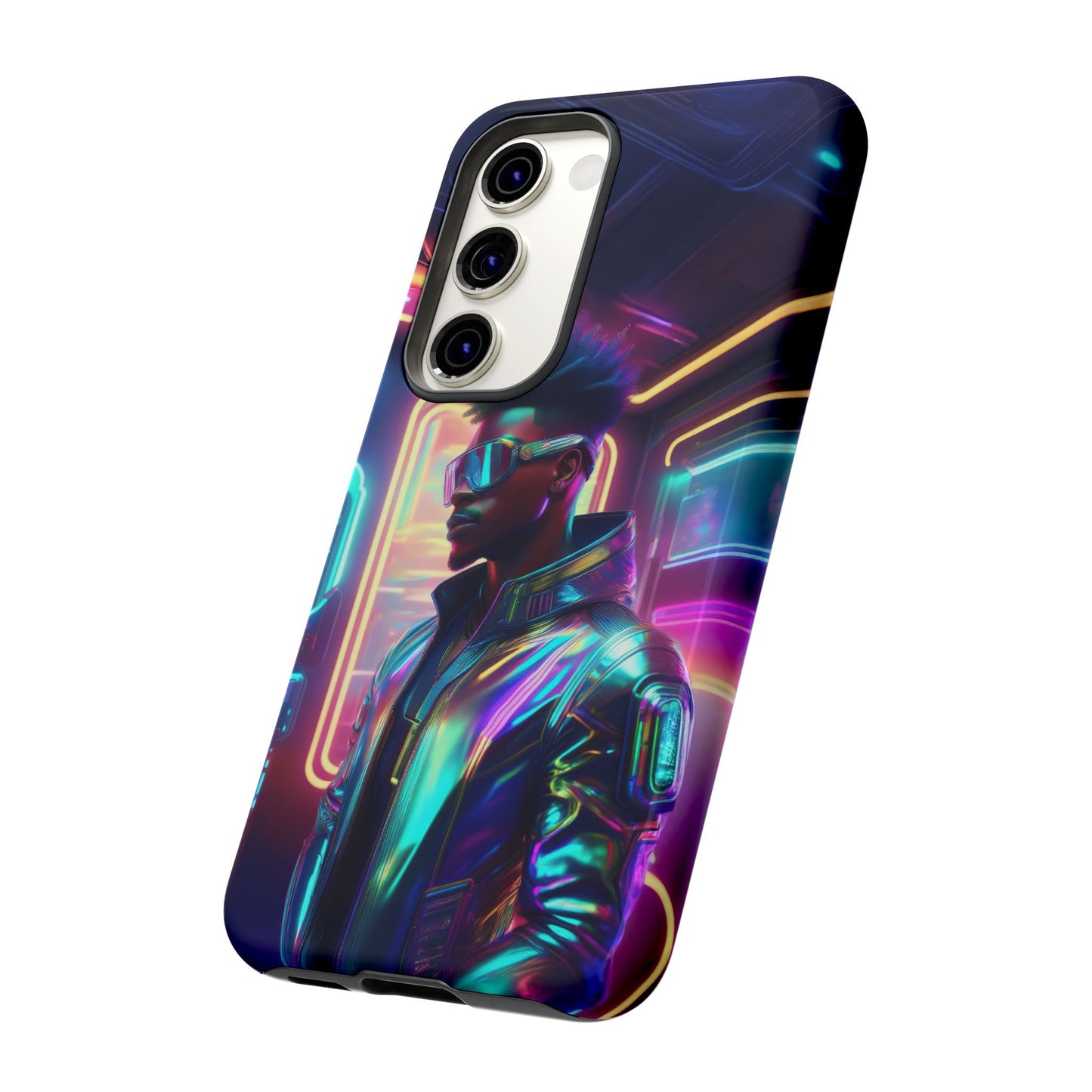 Futuristic Cyberpunk Male Cell Phone Case 004