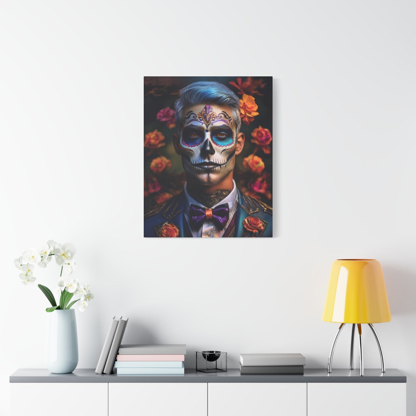 Dia de los Muertos Canvas Art | Day of the Dead - Stretched Matte Wall Decor 001