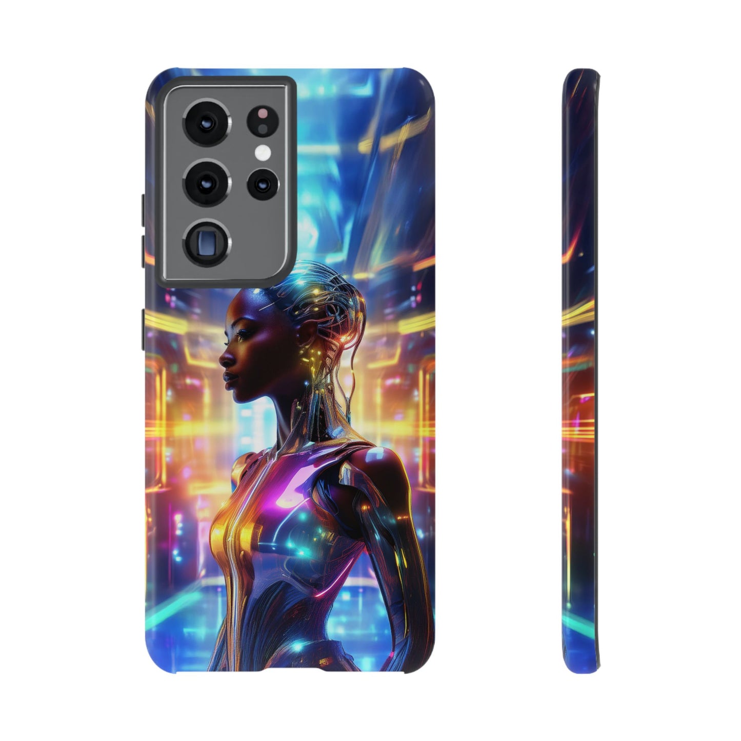 Futuristic Human Android Hybrid Cell Phone Case 011