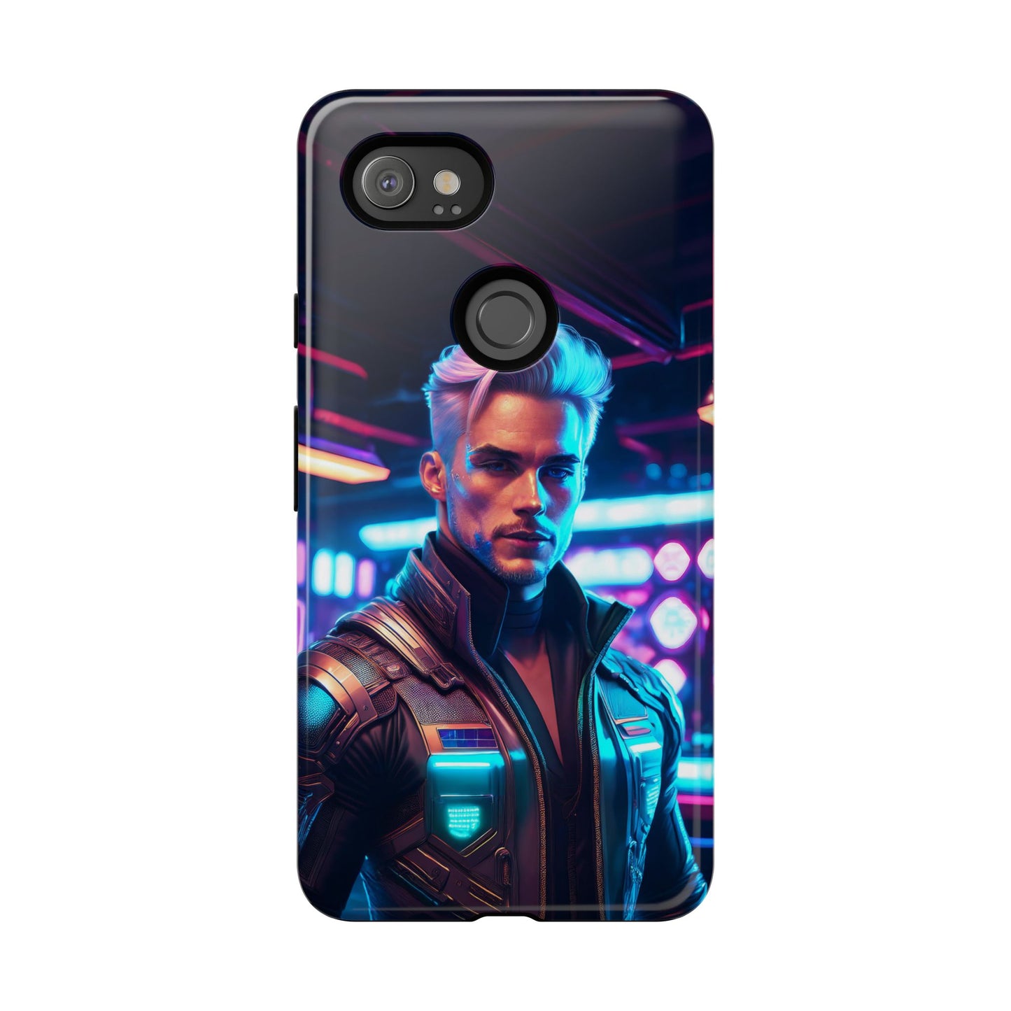 Futuristic Cyberpunk Male Cell Phone Case 008