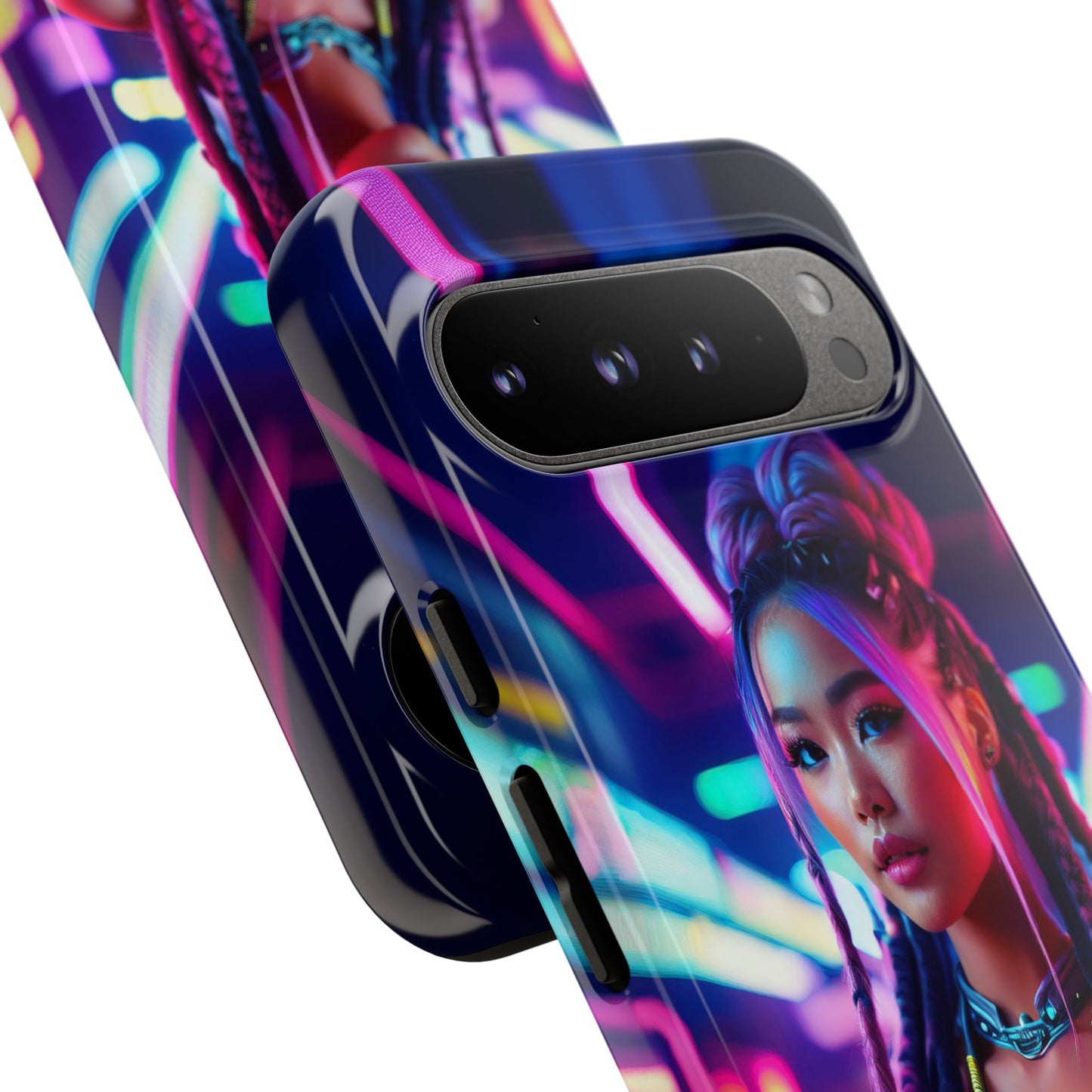 Futuristic Cyberpunk Female Cell Phone Case 008