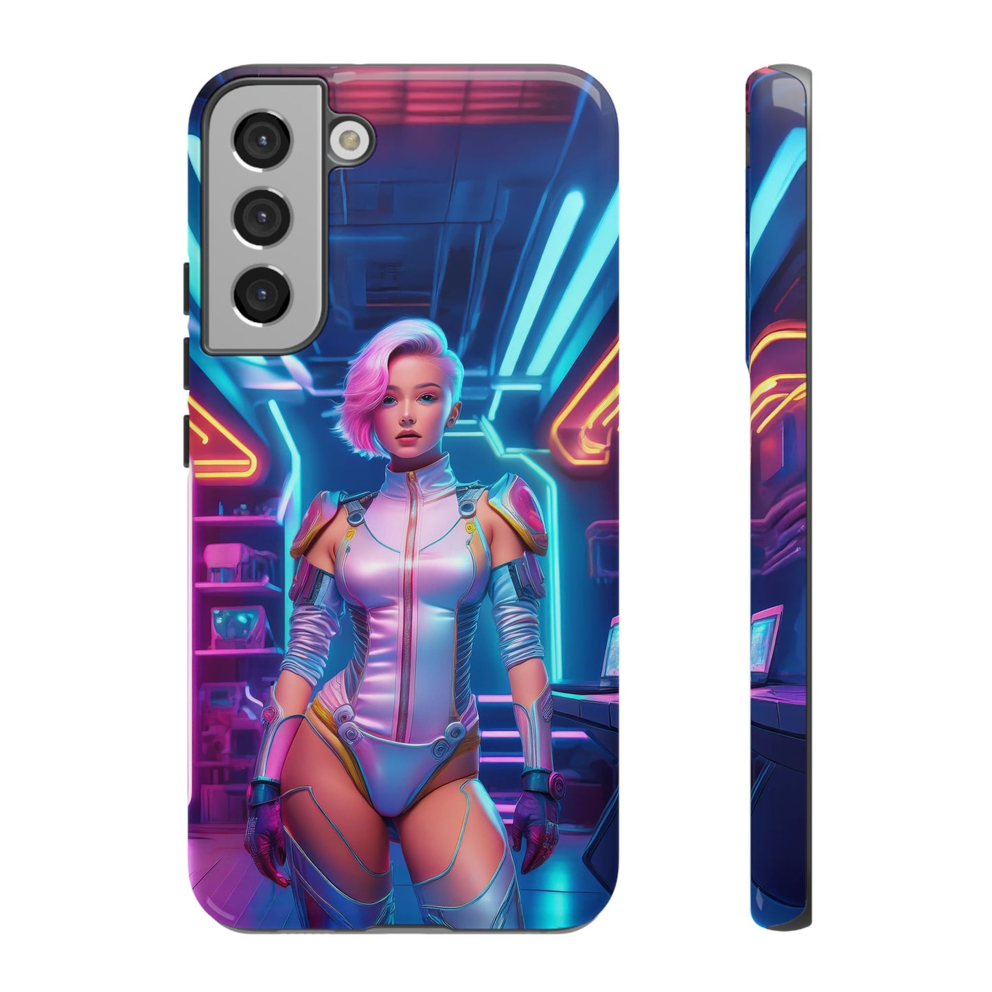 Futuristic Cyberpunk Female Cell Phone Case 002