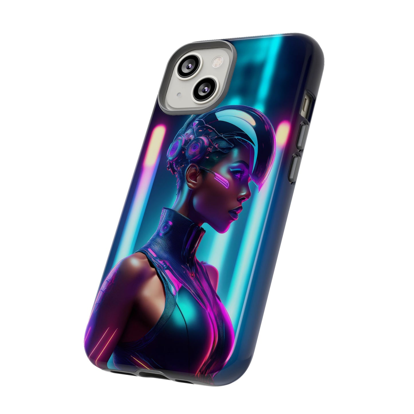 Futuristic Cyberpunk Female Cell Phone Case 021