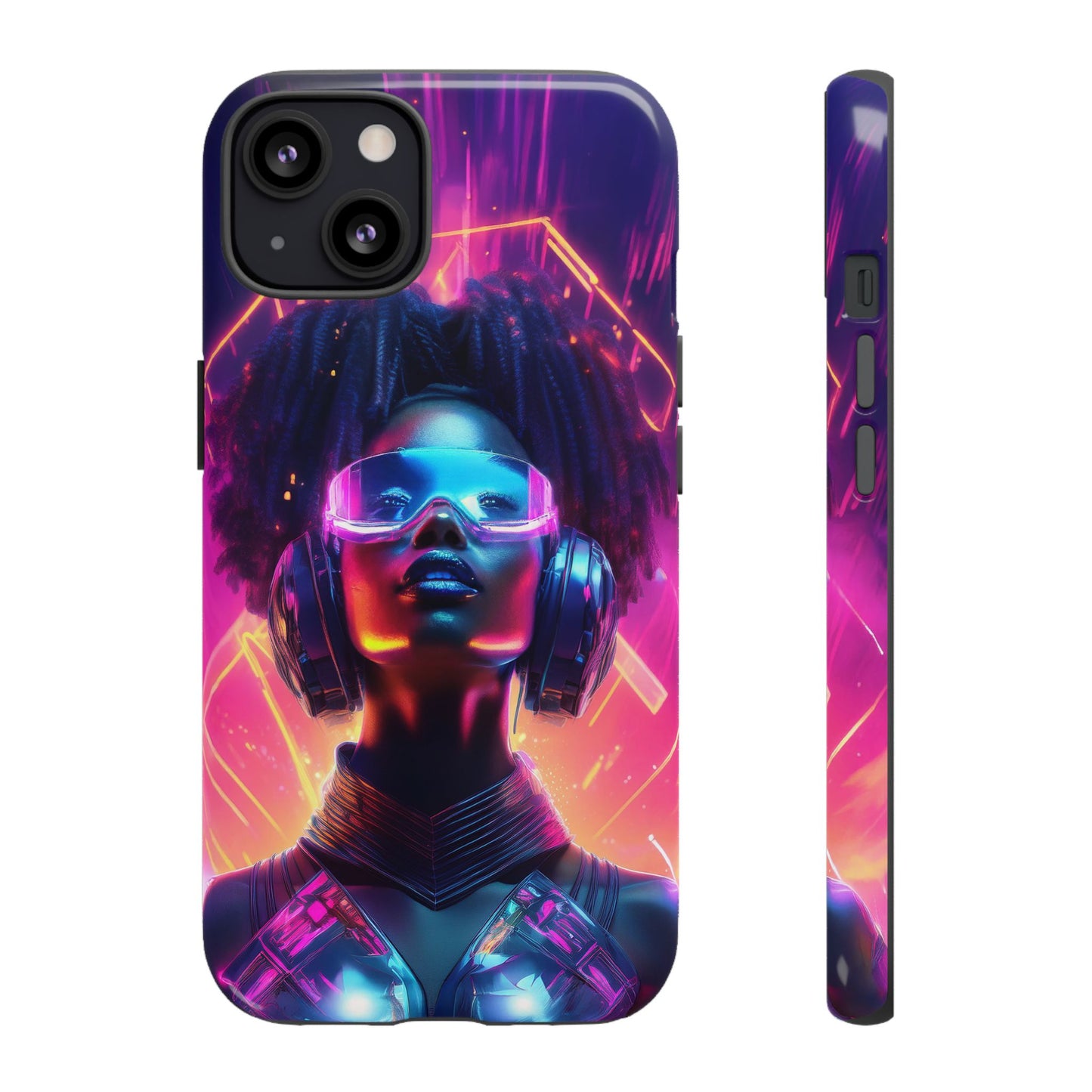 Futuristic Cyberpunk Female Cell Phone Case 030