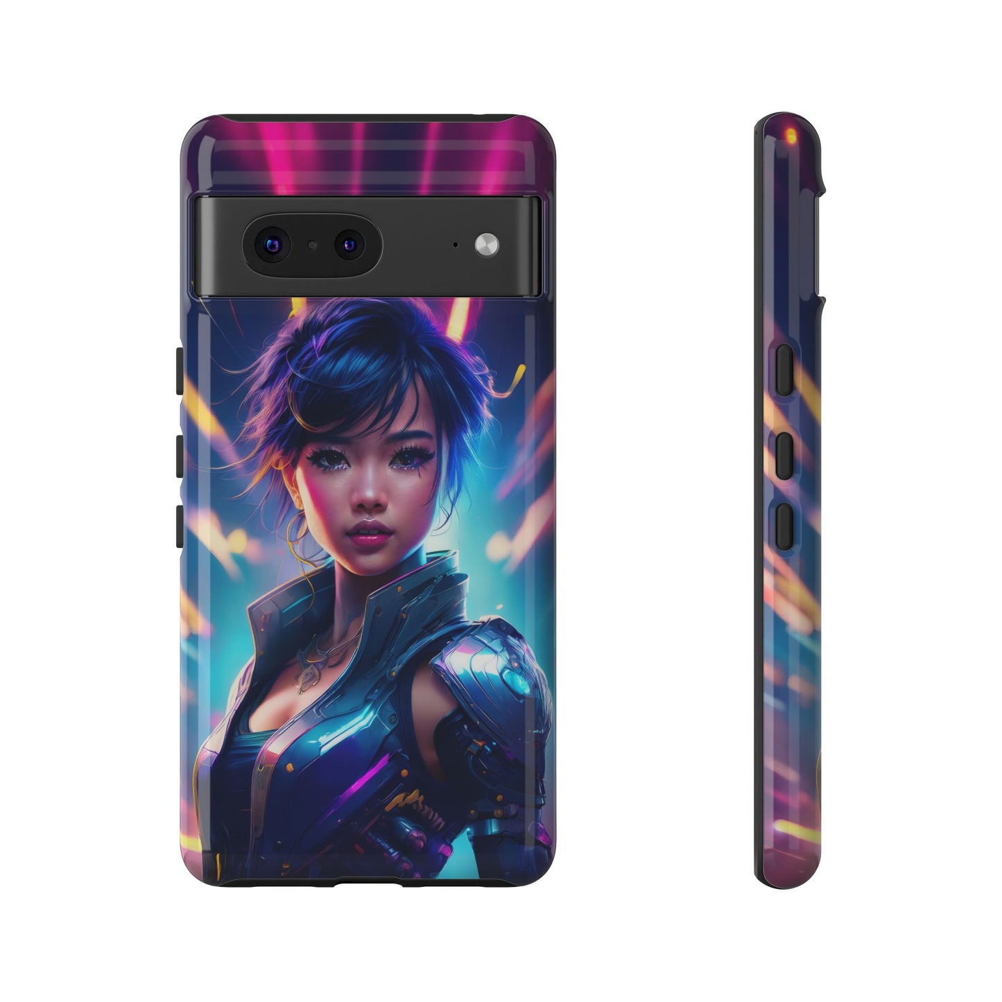 Futuristic Cyberpunk Female Cell Phone Case 024