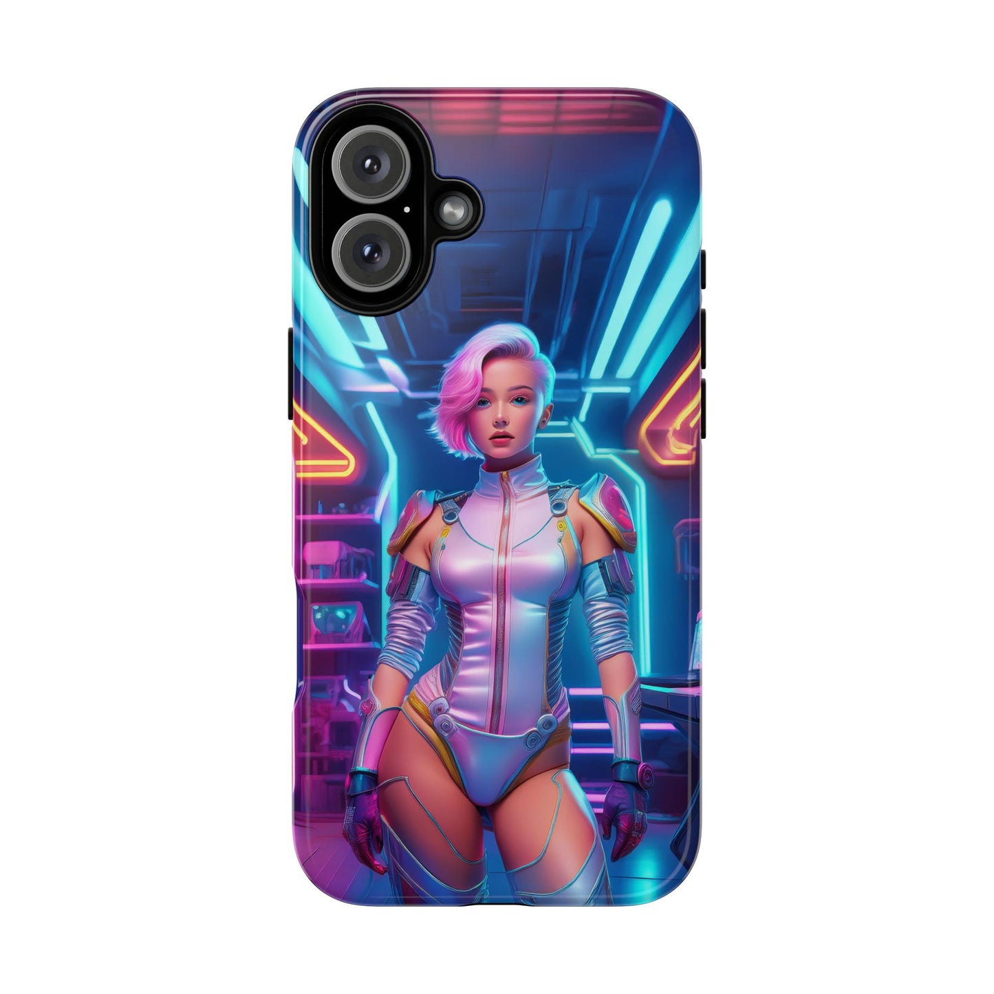 Futuristic Cyberpunk Female Cell Phone Case 002