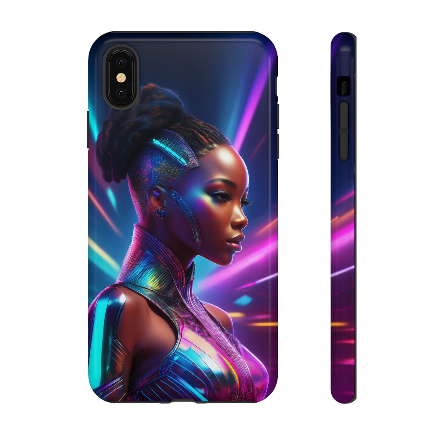 Futuristic Cyberpunk Female Cell Phone Case 014