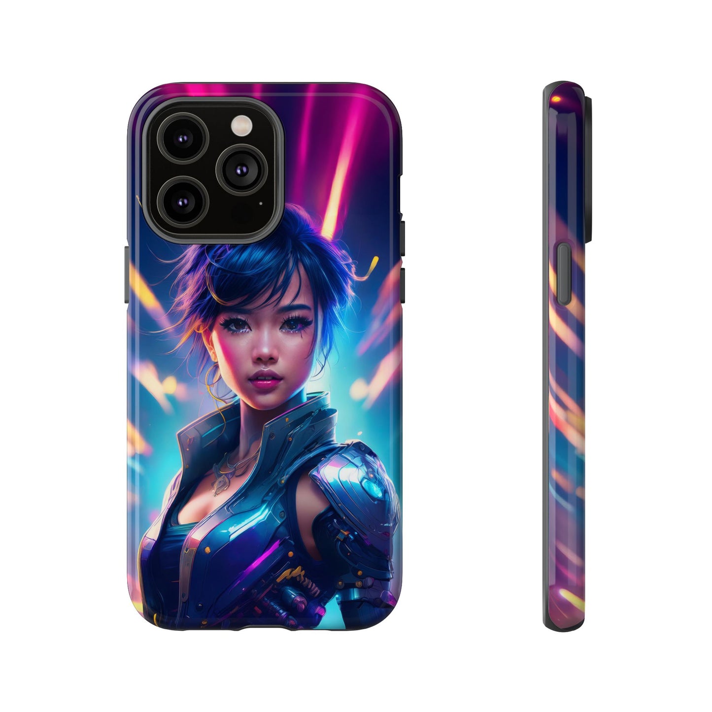 Futuristic Cyberpunk Female Cell Phone Case 024