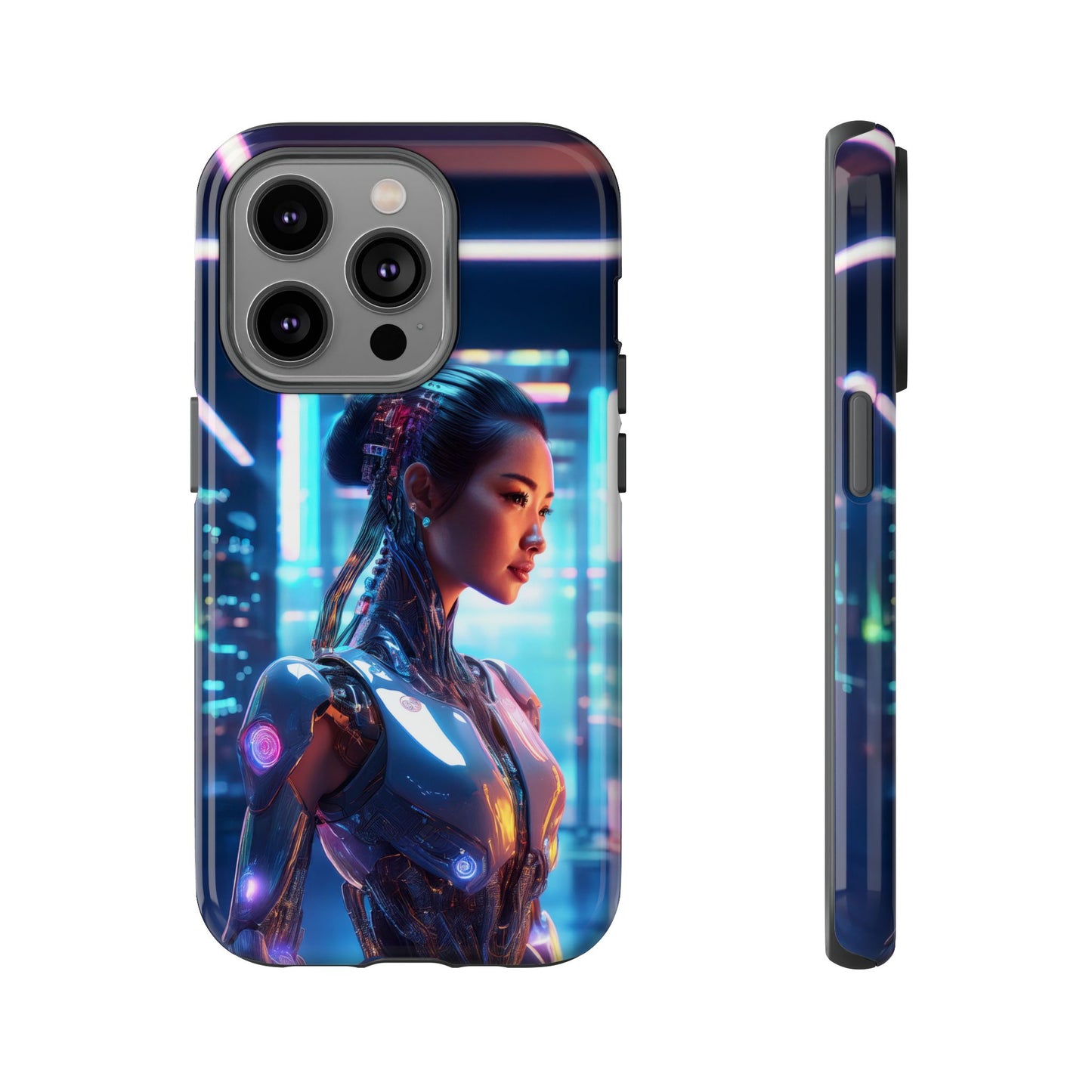 Futuristic Human Android Hybrid Cell Phone Case 013