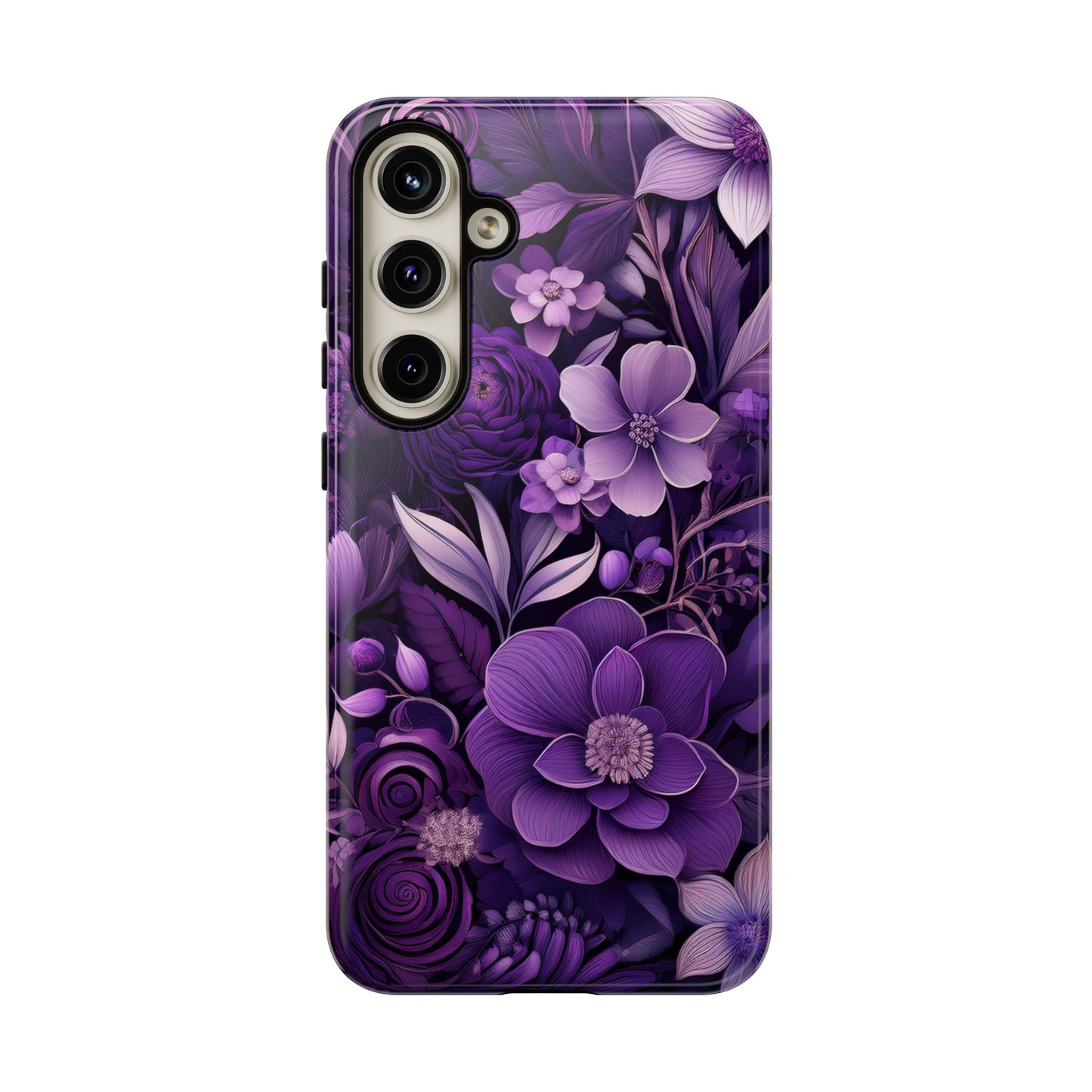 Purple Florals Tough Cases