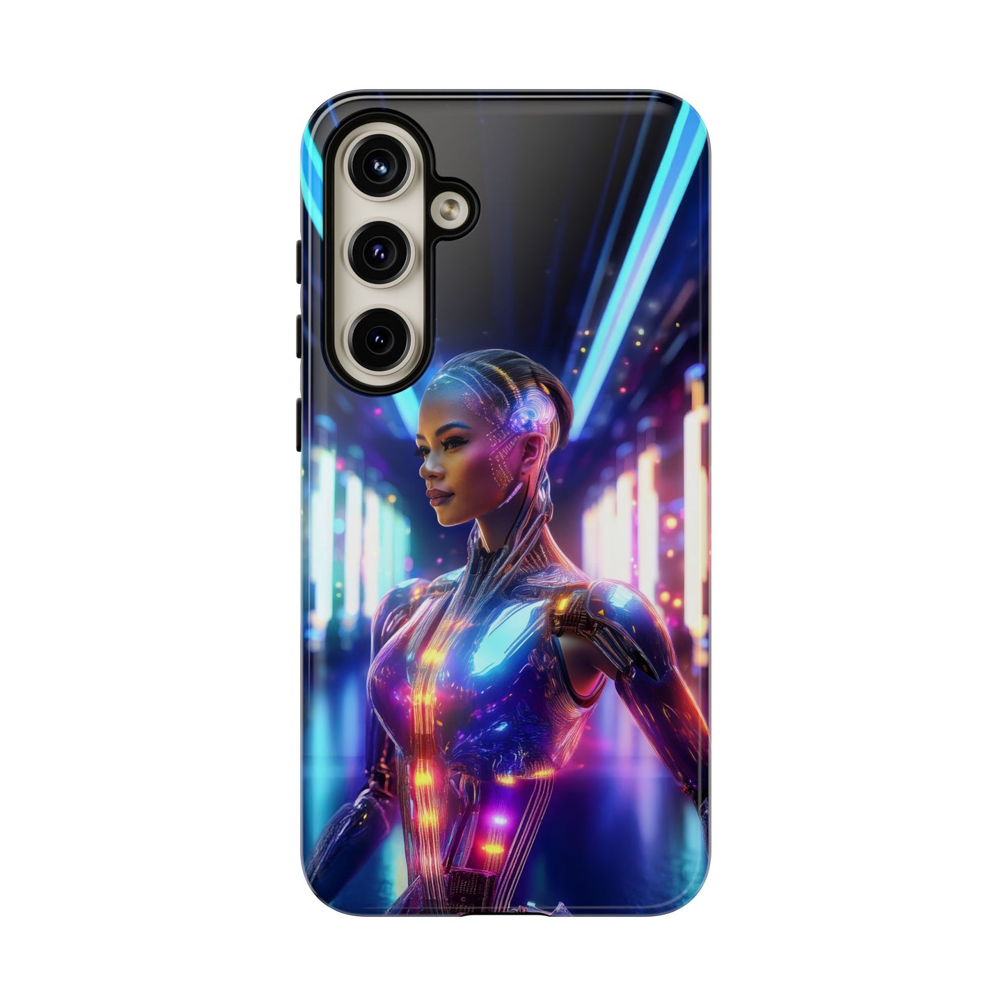 Futuristic Human Android Hybrid Cell Phone Case 010