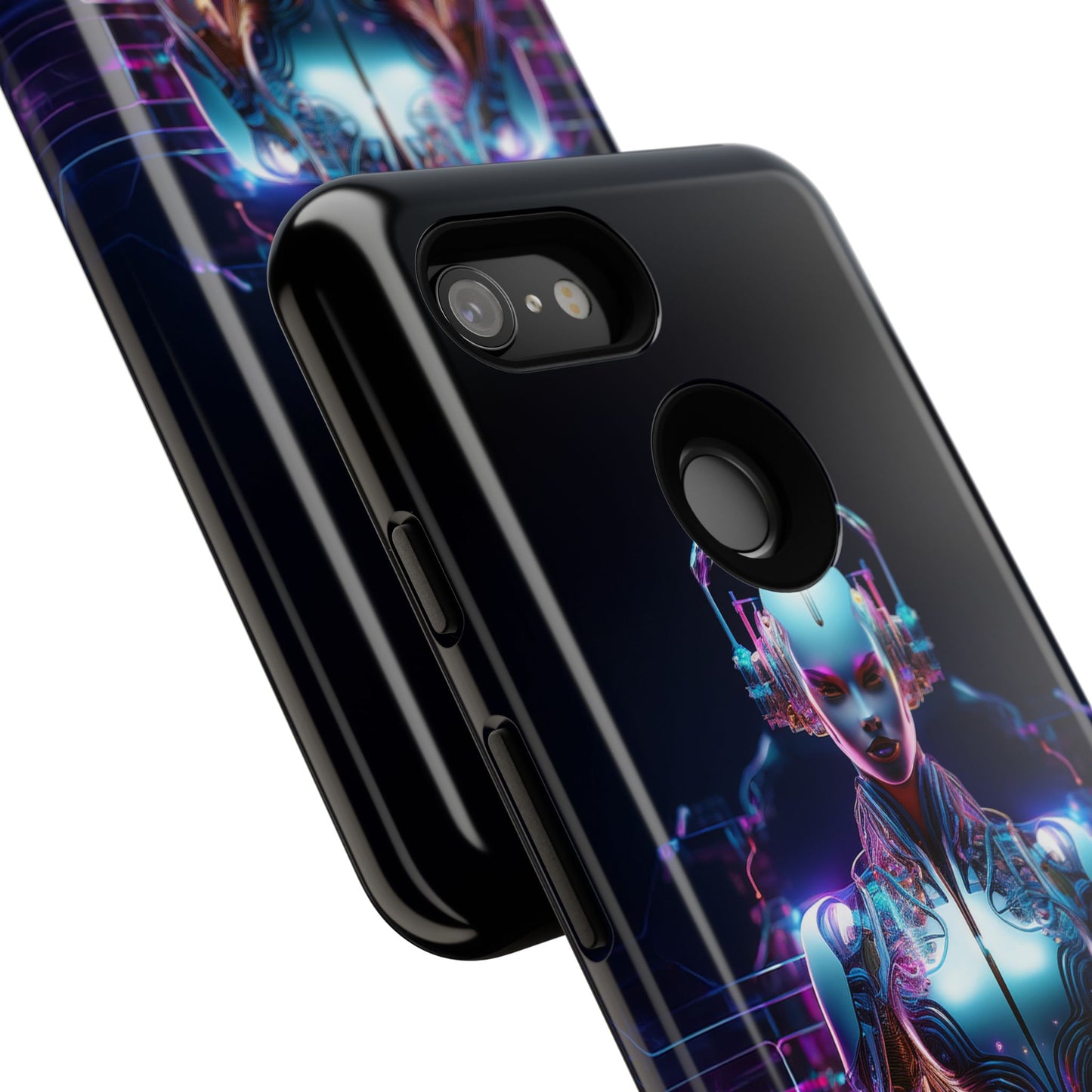 Futuristic Human Android Hybrid Cell Phone Case 001