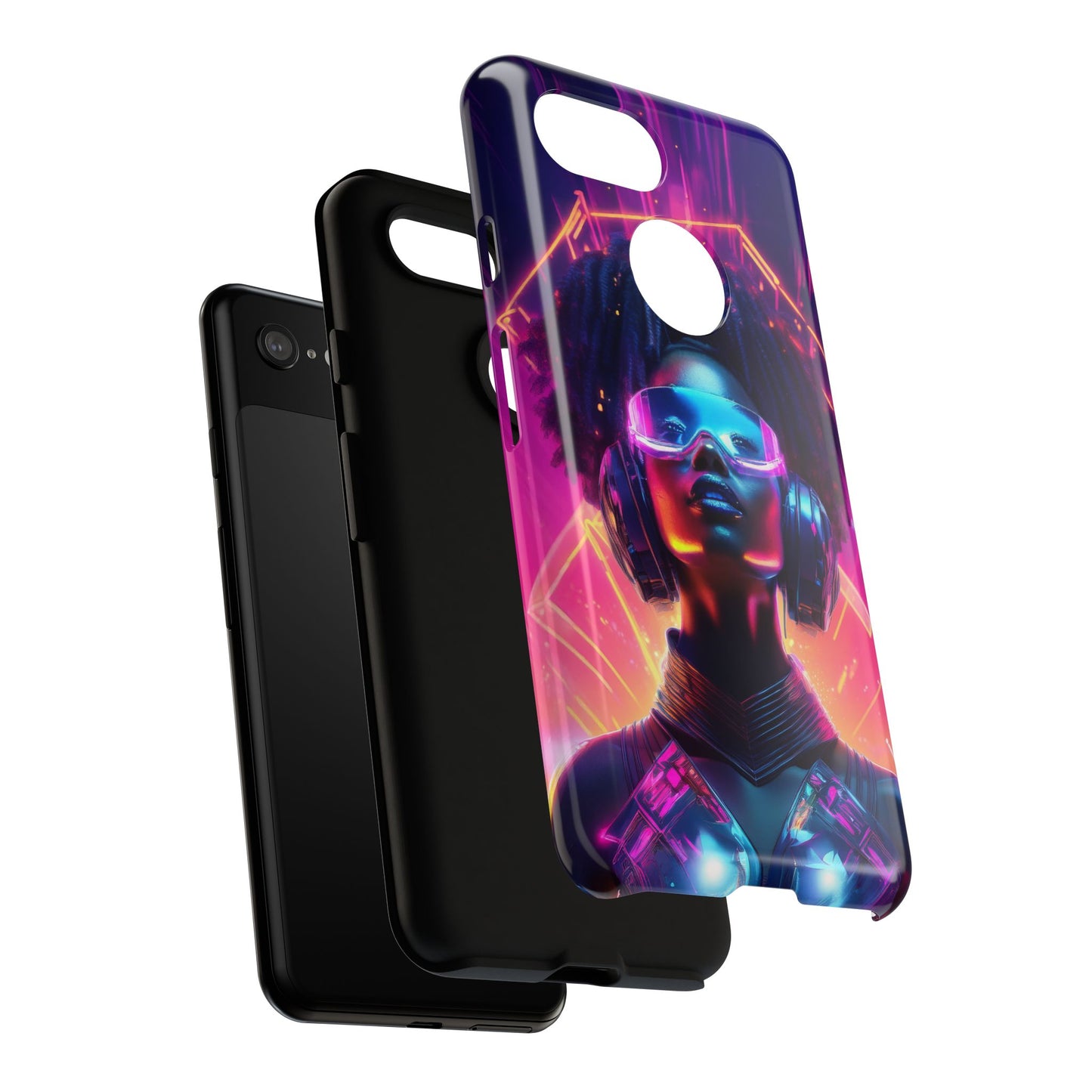 Futuristic Cyberpunk Female Cell Phone Case 030