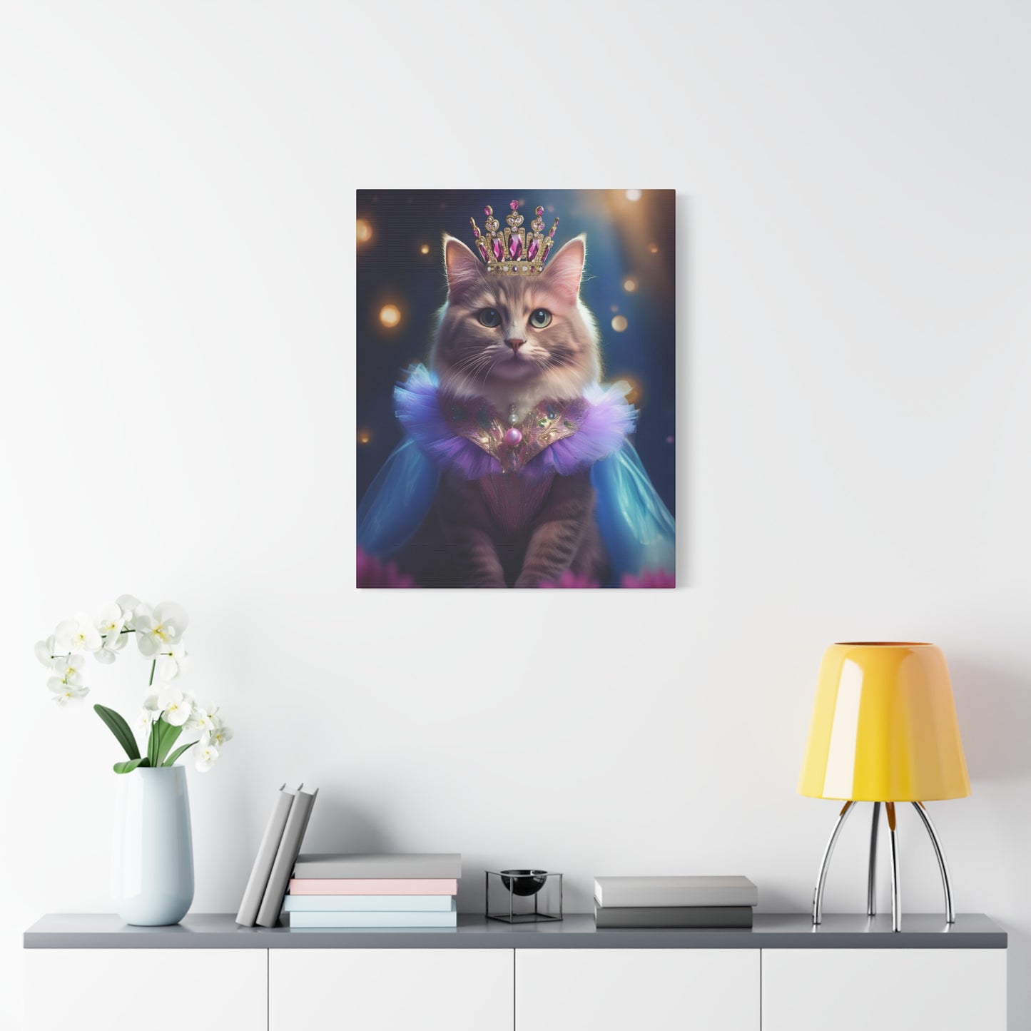 Meowgical Fairy Purrincess Canvas Art | Stretched Matte Wall Decor 003