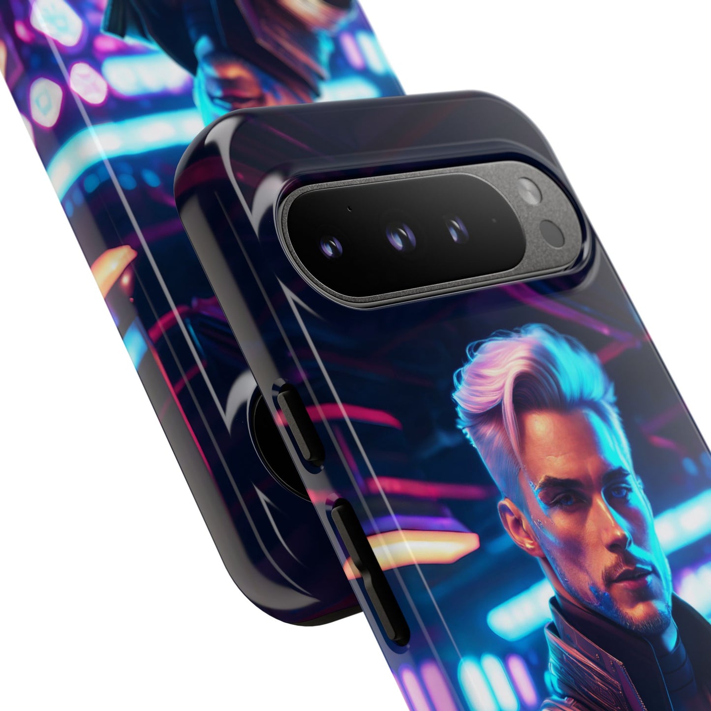 Futuristic Cyberpunk Male Cell Phone Case 008