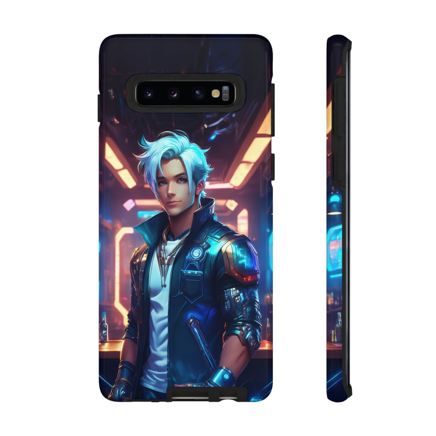 Futuristic Cyberpunk Male Cell Phone Case 009