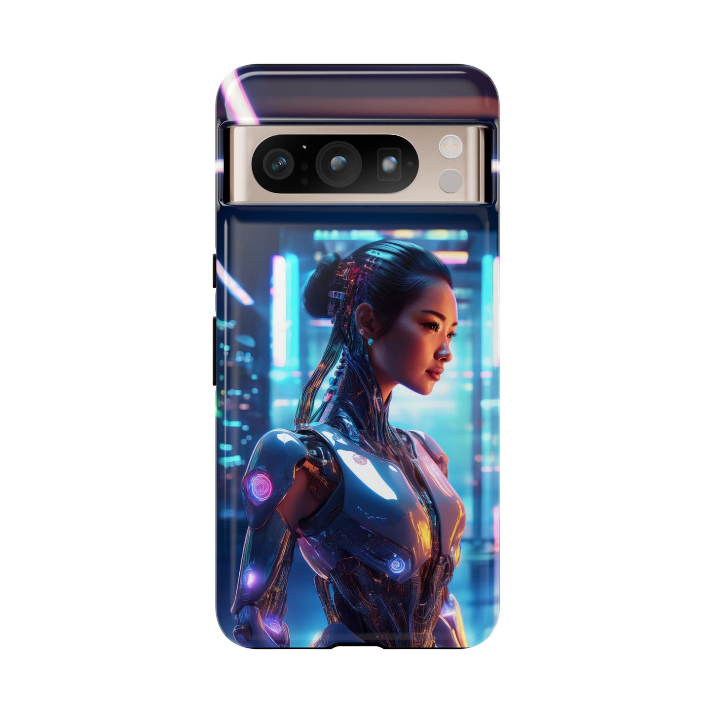 Futuristic Human Android Hybrid Cell Phone Case 013