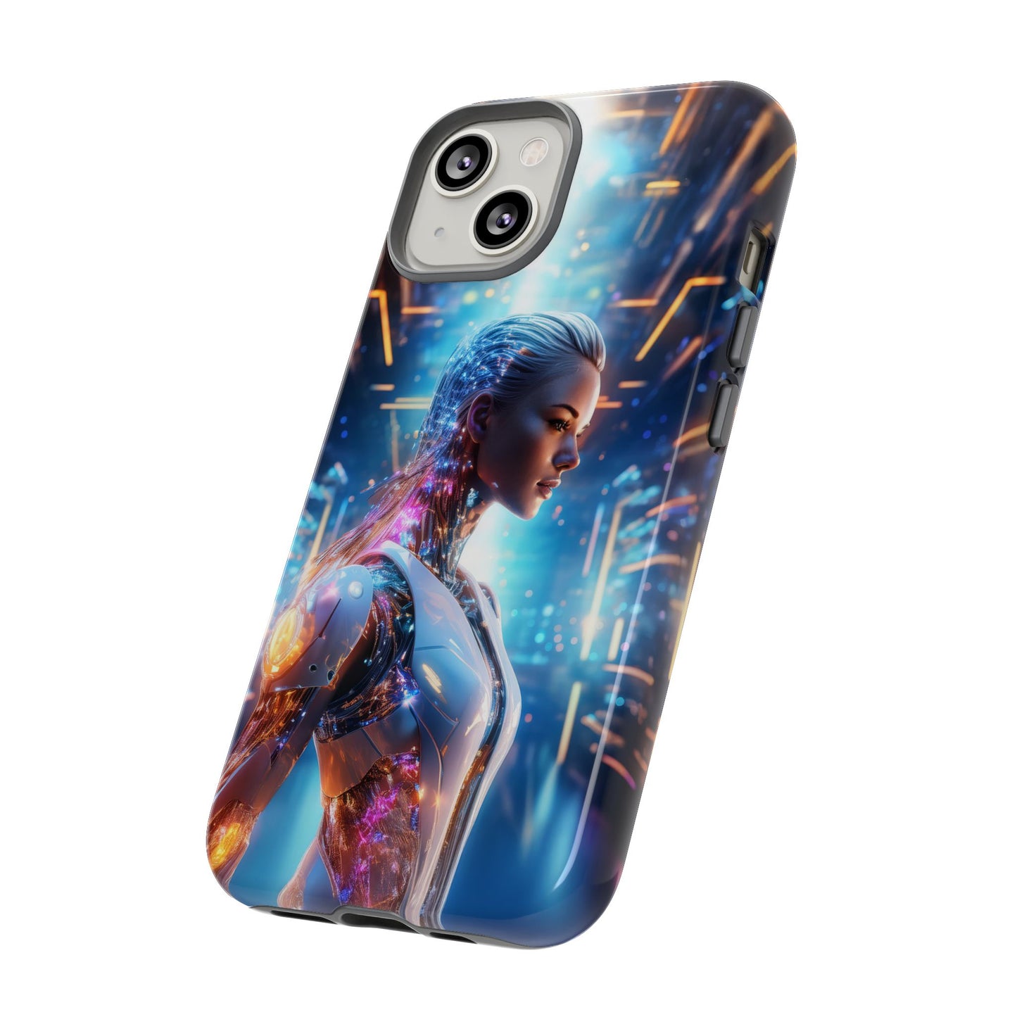 Futuristic Human Android Hybrid Cell Phone Case 008