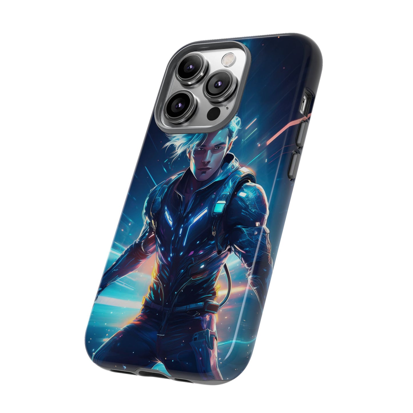 Futuristic Cyberpunk Male Cell Phone Case 024