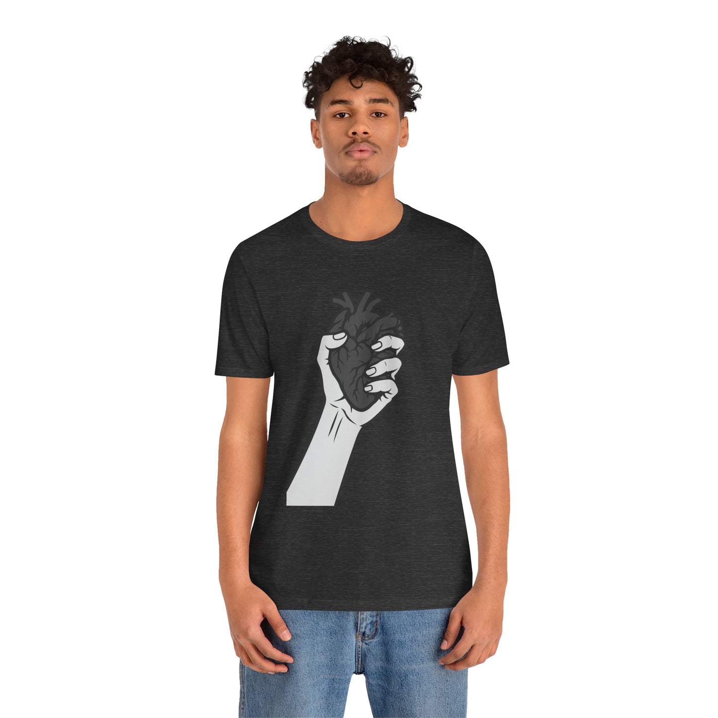 Broken Heart Graphic Tee Dark Theme – Emotional Vector Design for the Heartbroken and Strong