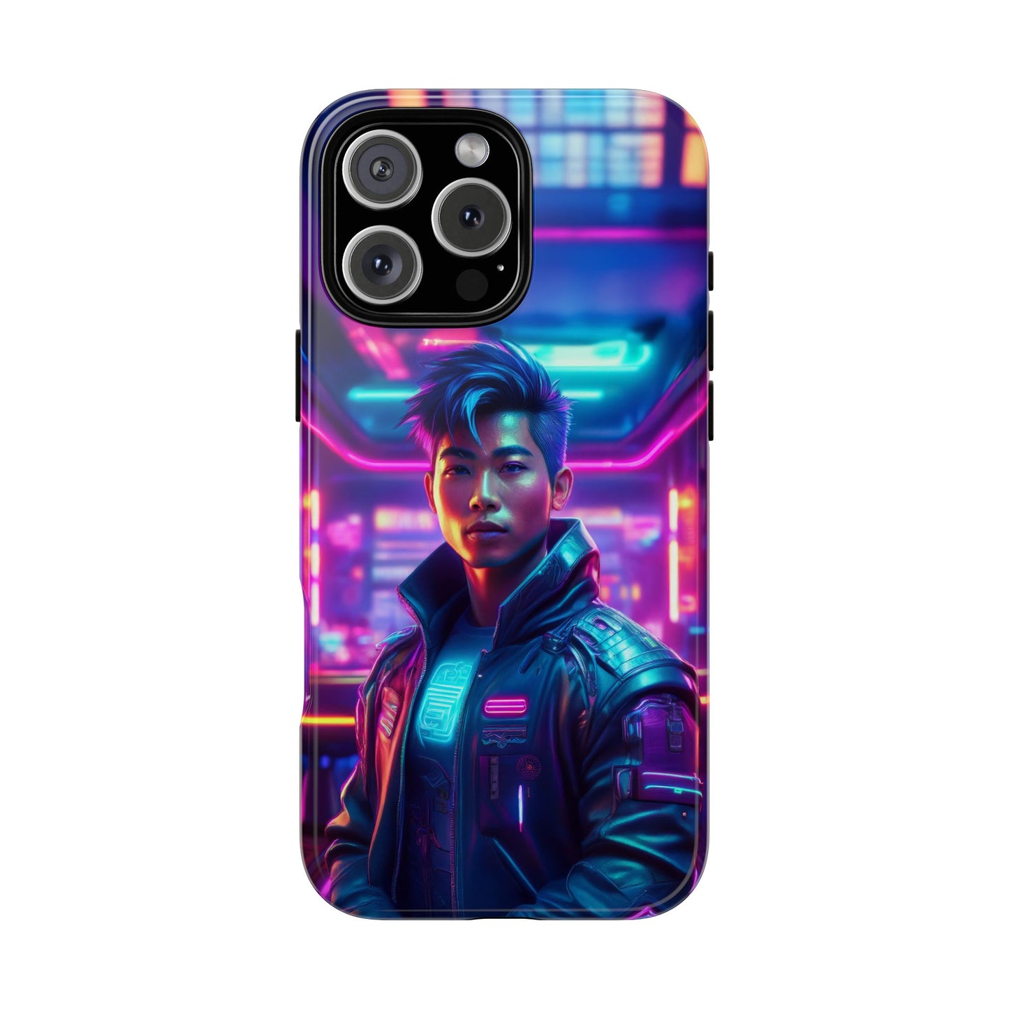 Futuristic Cyberpunk Male Cell Phone Case 012