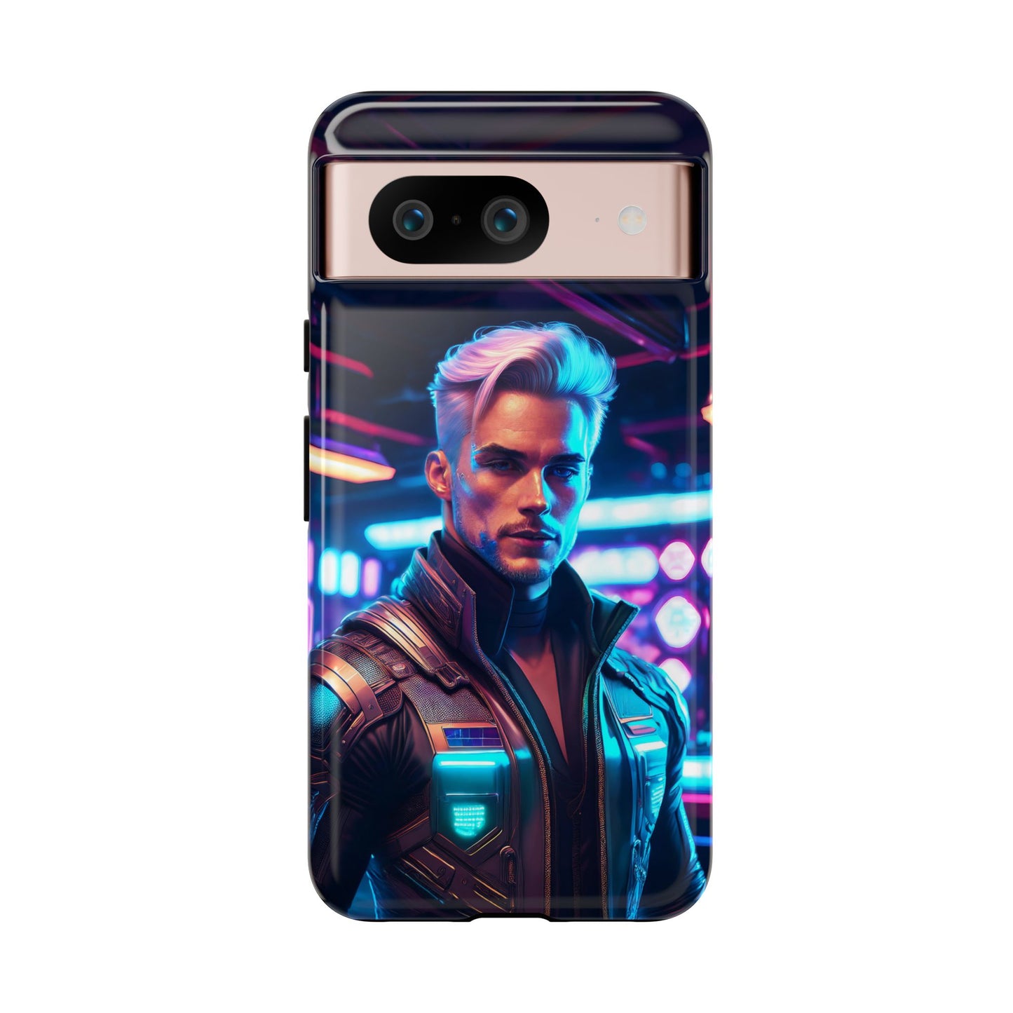 Futuristic Cyberpunk Male Cell Phone Case 008