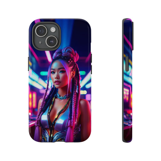 Futuristic Cyberpunk Female Cell Phone Case 008