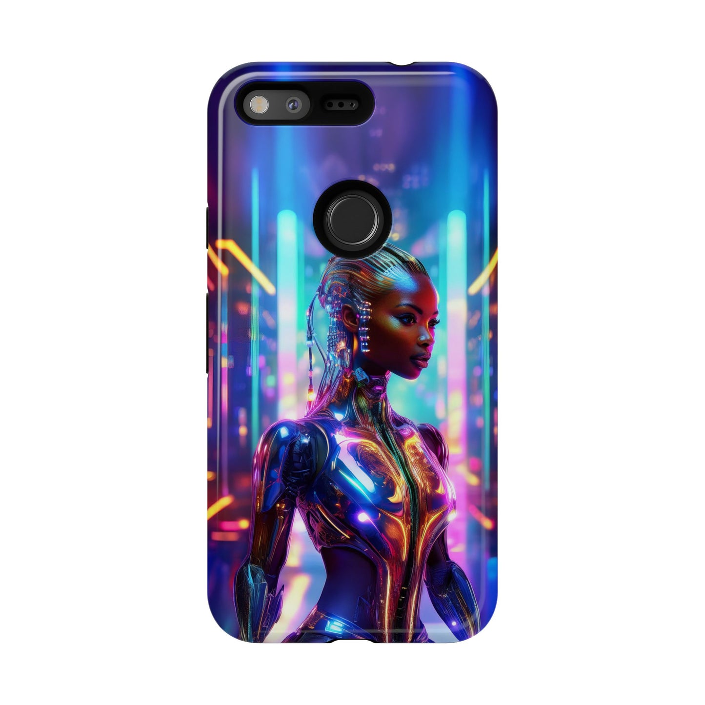 Futuristic Human Android Hybrid Cell Phone Case 018