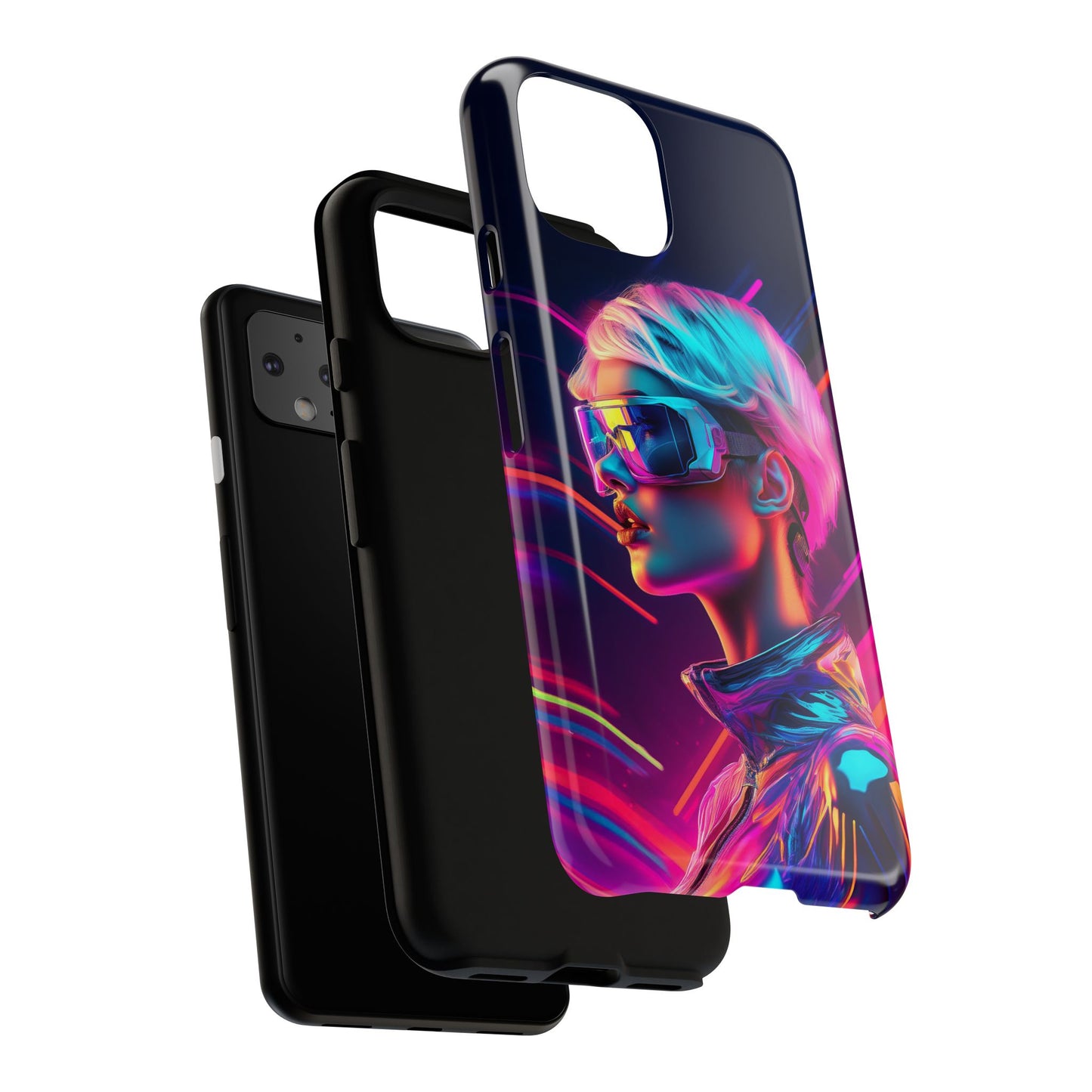 Futuristic Cyberpunk Female Cell Phone Case 031