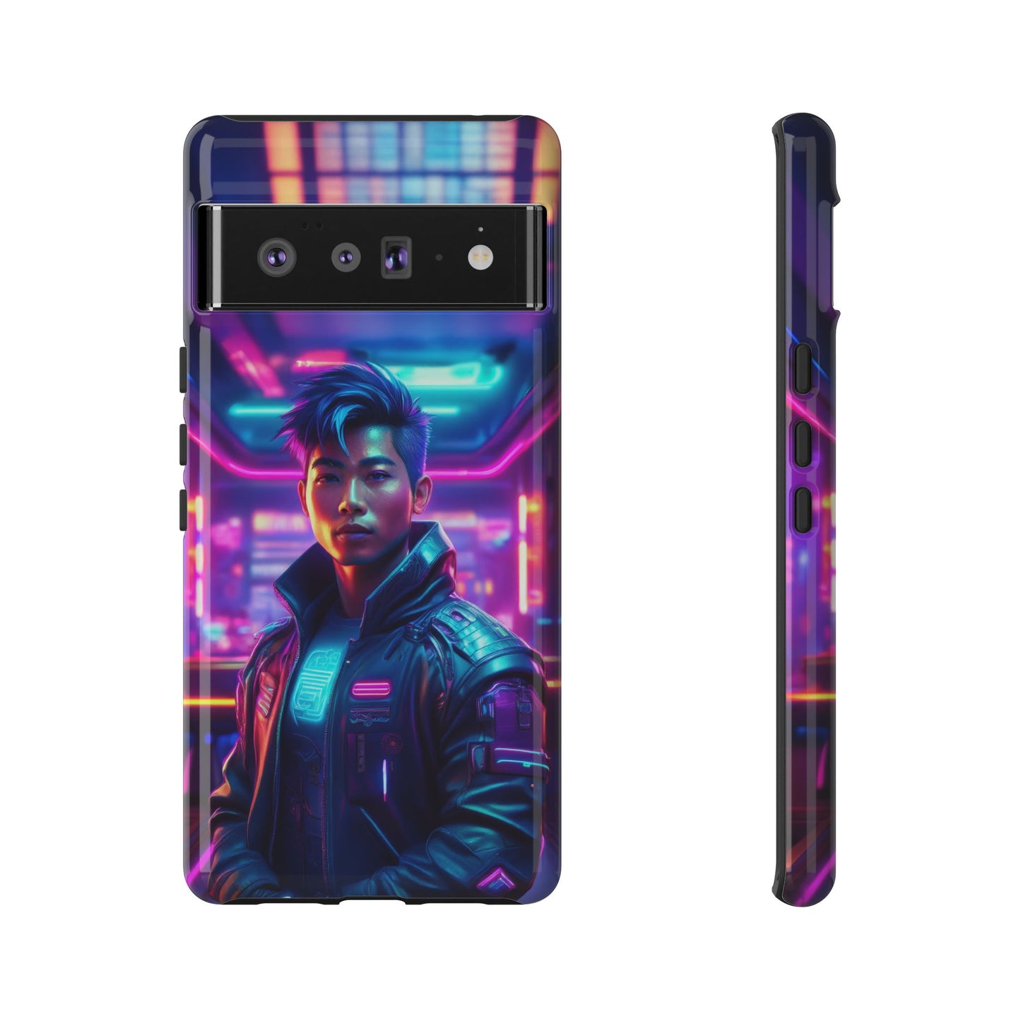 Futuristic Cyberpunk Male Cell Phone Case 012