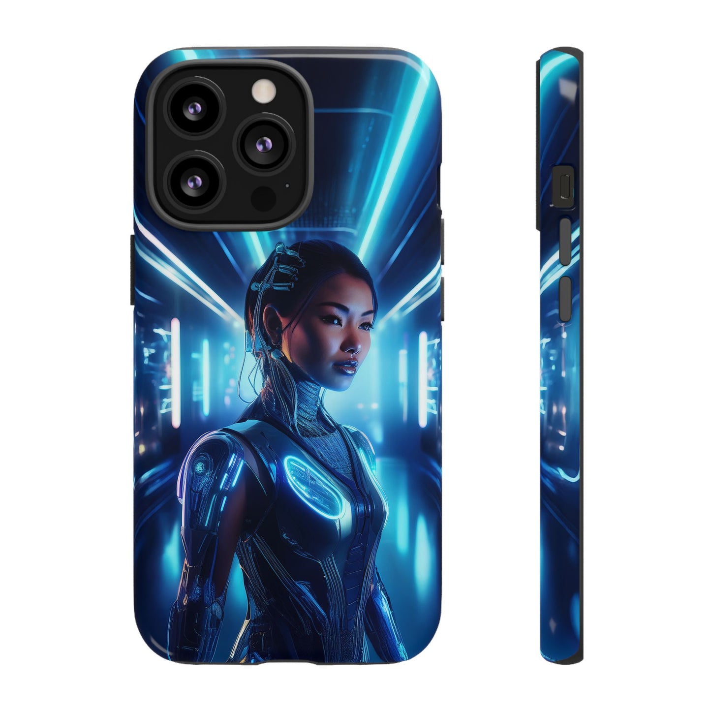 Futuristic Human Android Hybrid Cell Phone Case 004