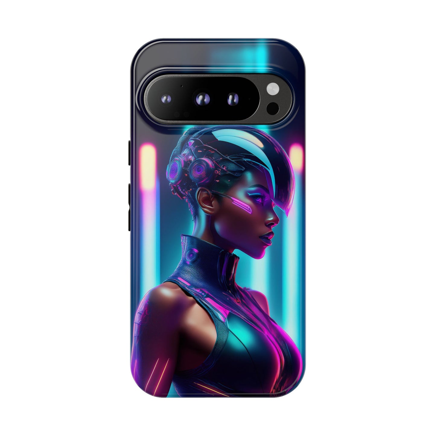 Futuristic Cyberpunk Female Cell Phone Case 021