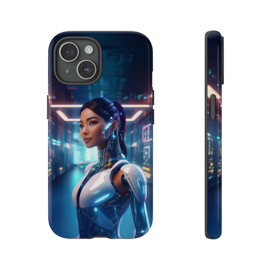 Futuristic Human Android Hybrid Cell Phone Case 005