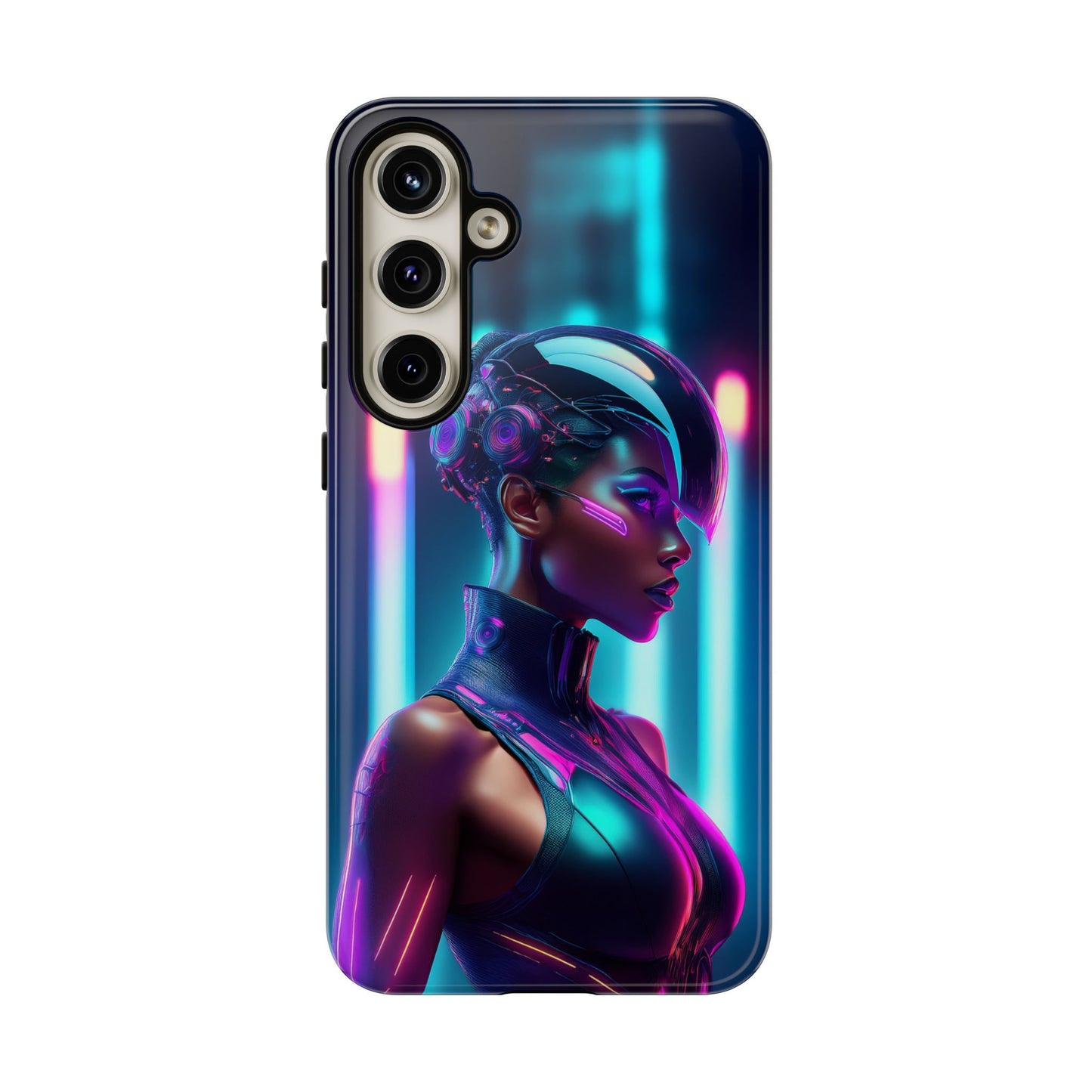 Futuristic Cyberpunk Female Cell Phone Case 021