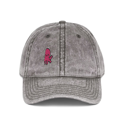 Cute Octopus Vintage Hat – Embroidered Kawaii Sea Creature Hat for Ocean Lovers and Tentacle Fans