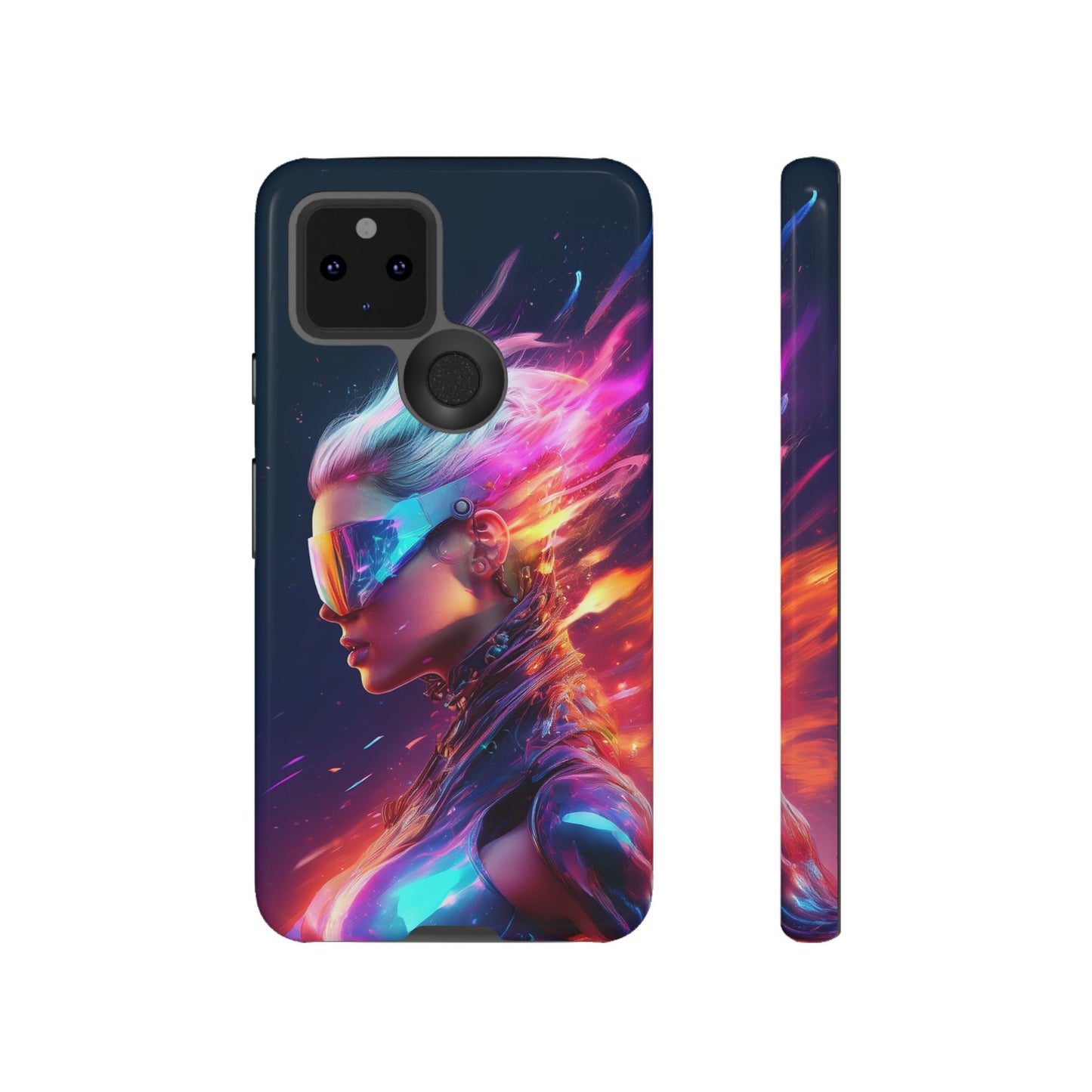 Futuristic Cyberpunk Female Cell Phone Case 025