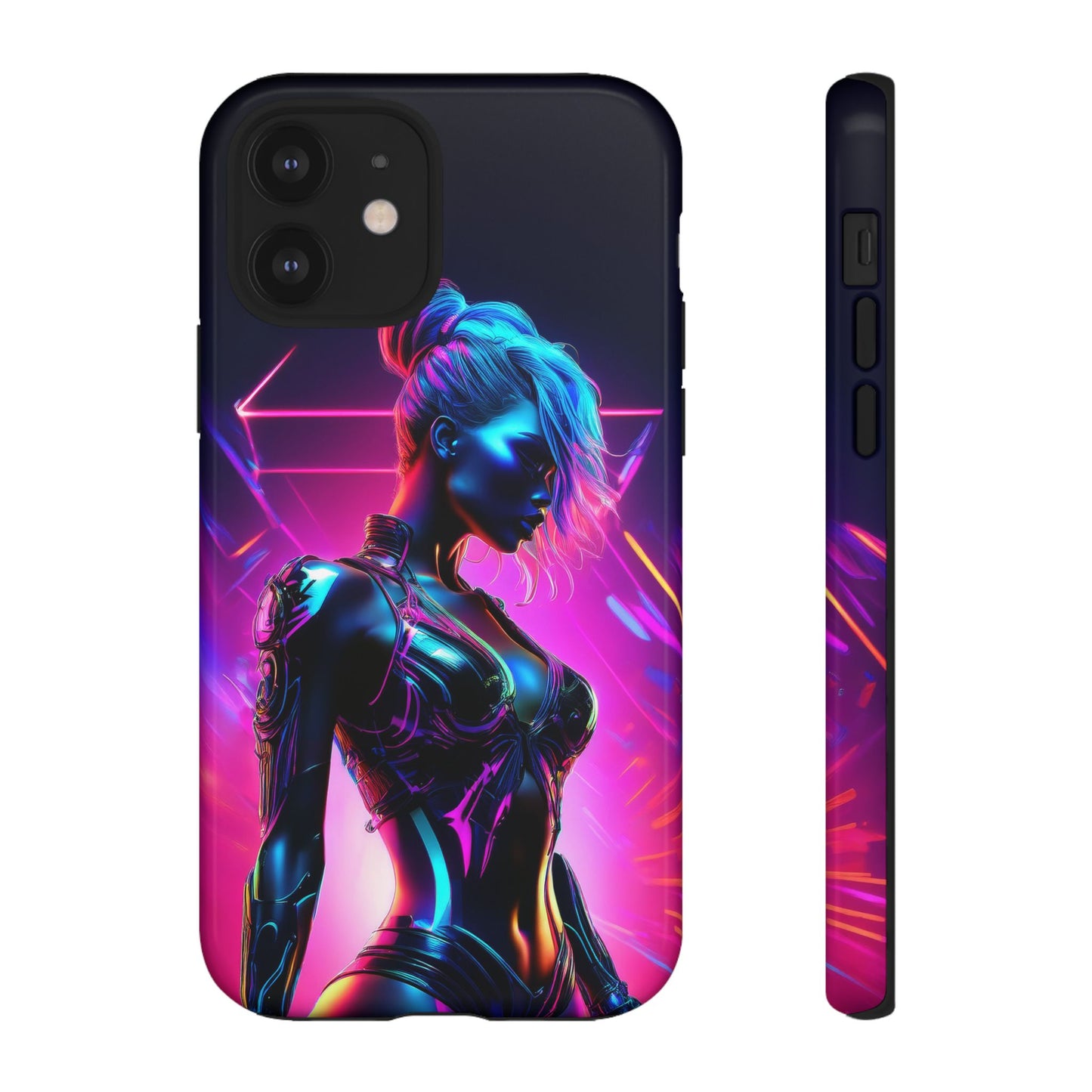 Futuristic Cyberpunk Female Cell Phone Case 017