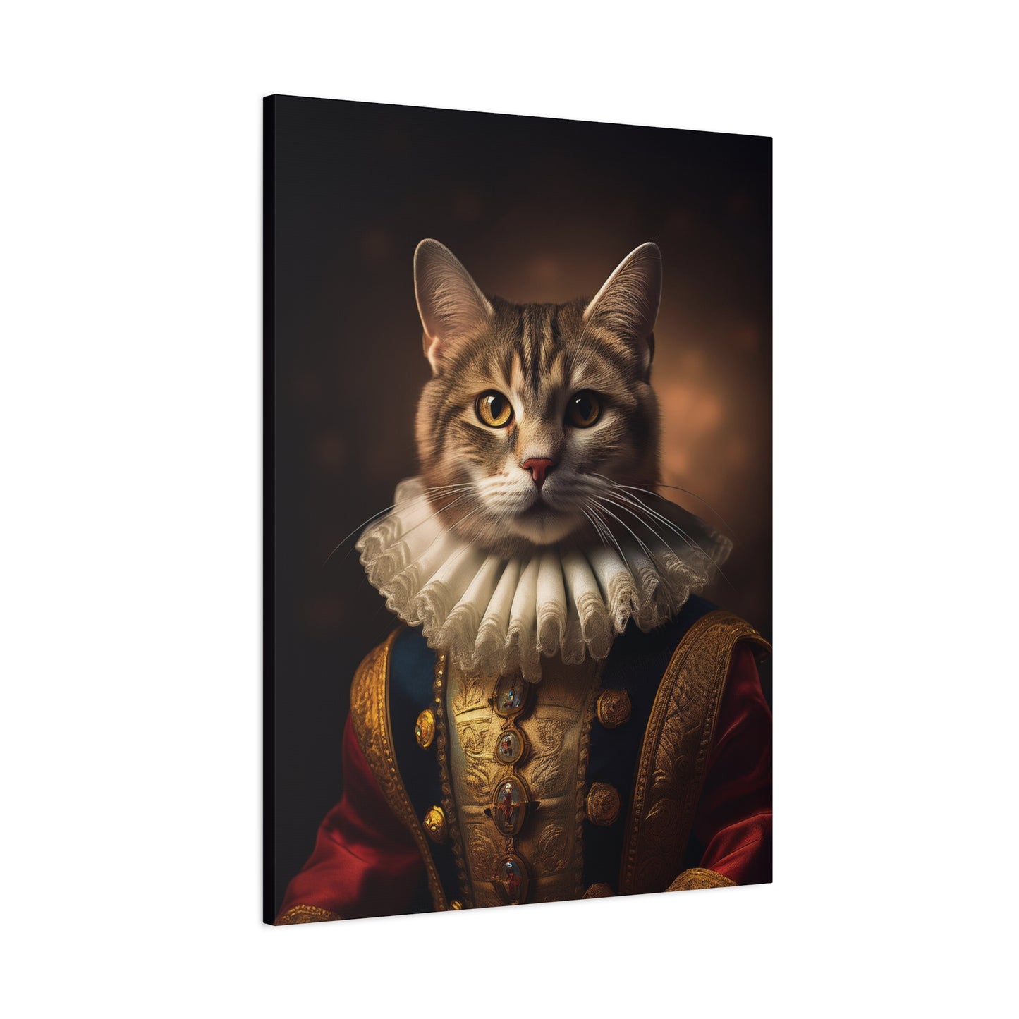 His Royal Feline Highness: The Duke of Purrington Canvas Art | Stretched Matte Wall Decor