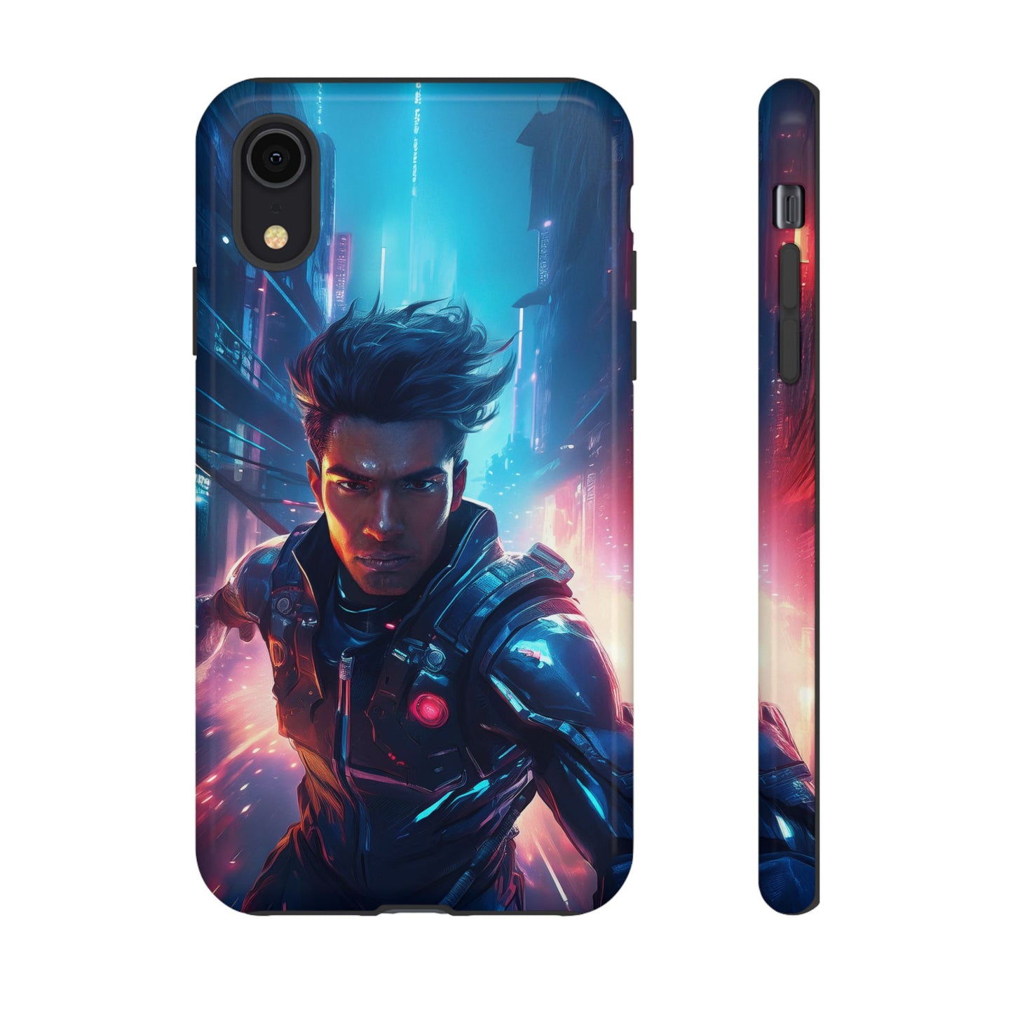 Futuristic Cyberpunk Male Cell Phone Case 017