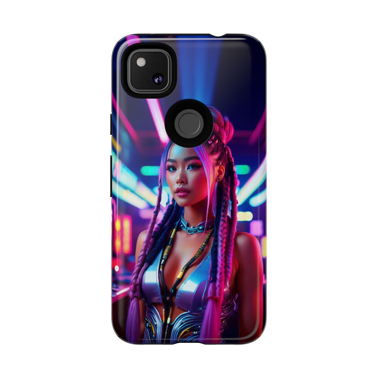 Futuristic Cyberpunk Female Cell Phone Case 008