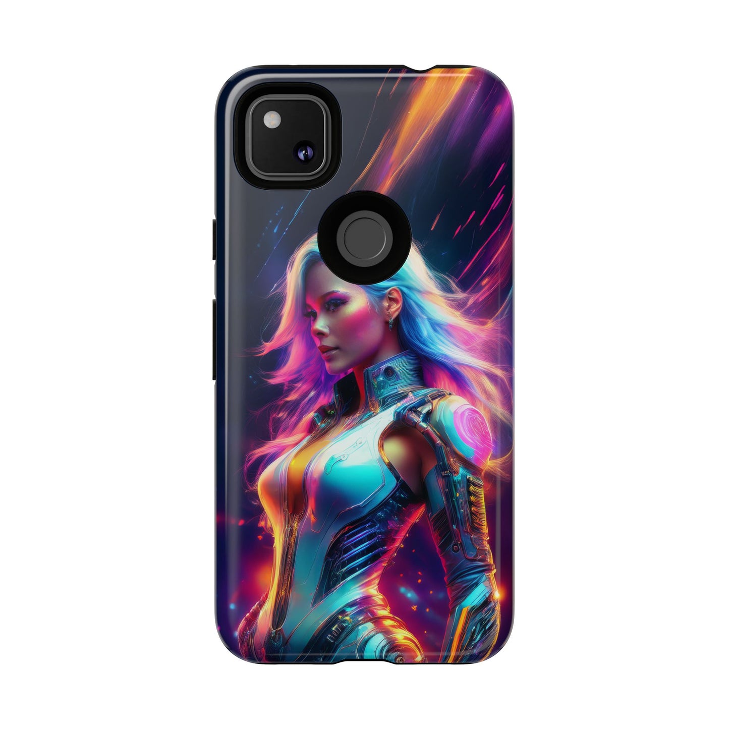 Futuristic Cyberpunk Female Cell Phone Case 012