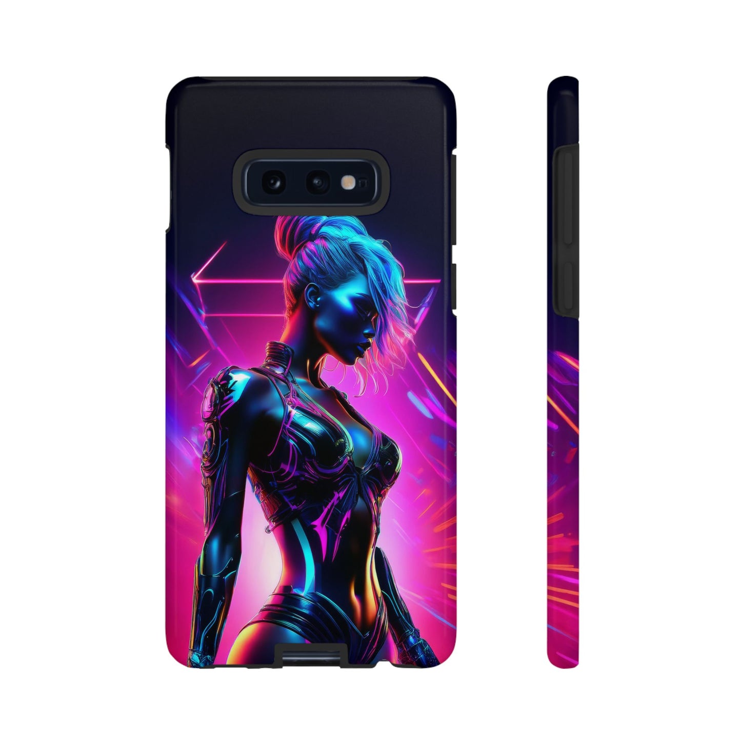 Futuristic Cyberpunk Female Cell Phone Case 017