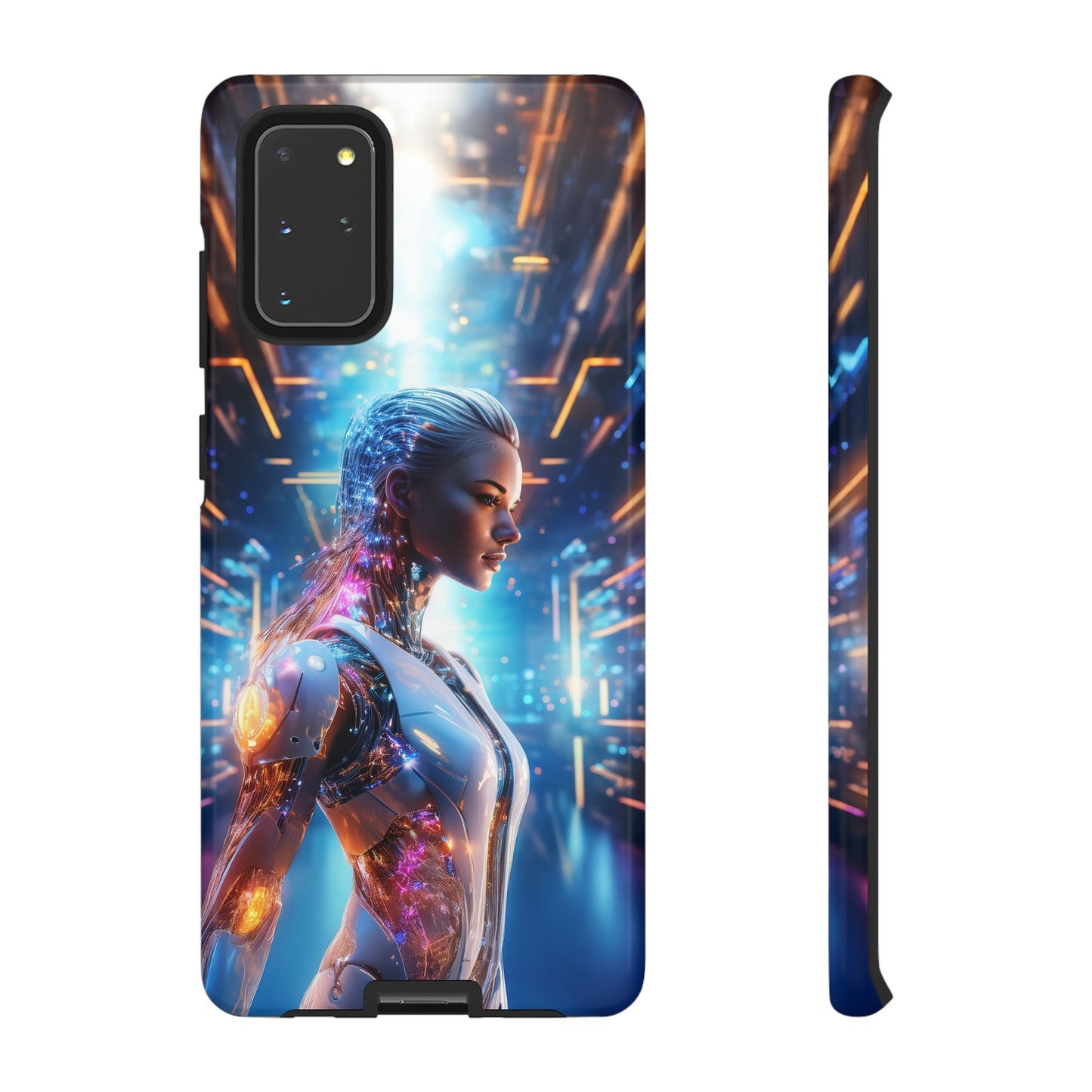 Futuristic Human Android Hybrid Cell Phone Case 008