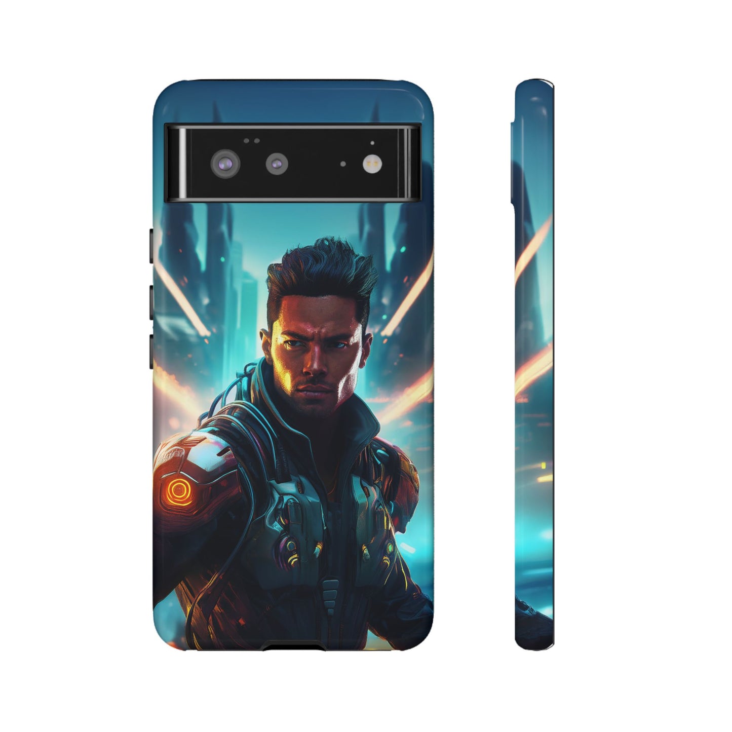 Futuristic Cyberpunk Male Cell Phone Case 015